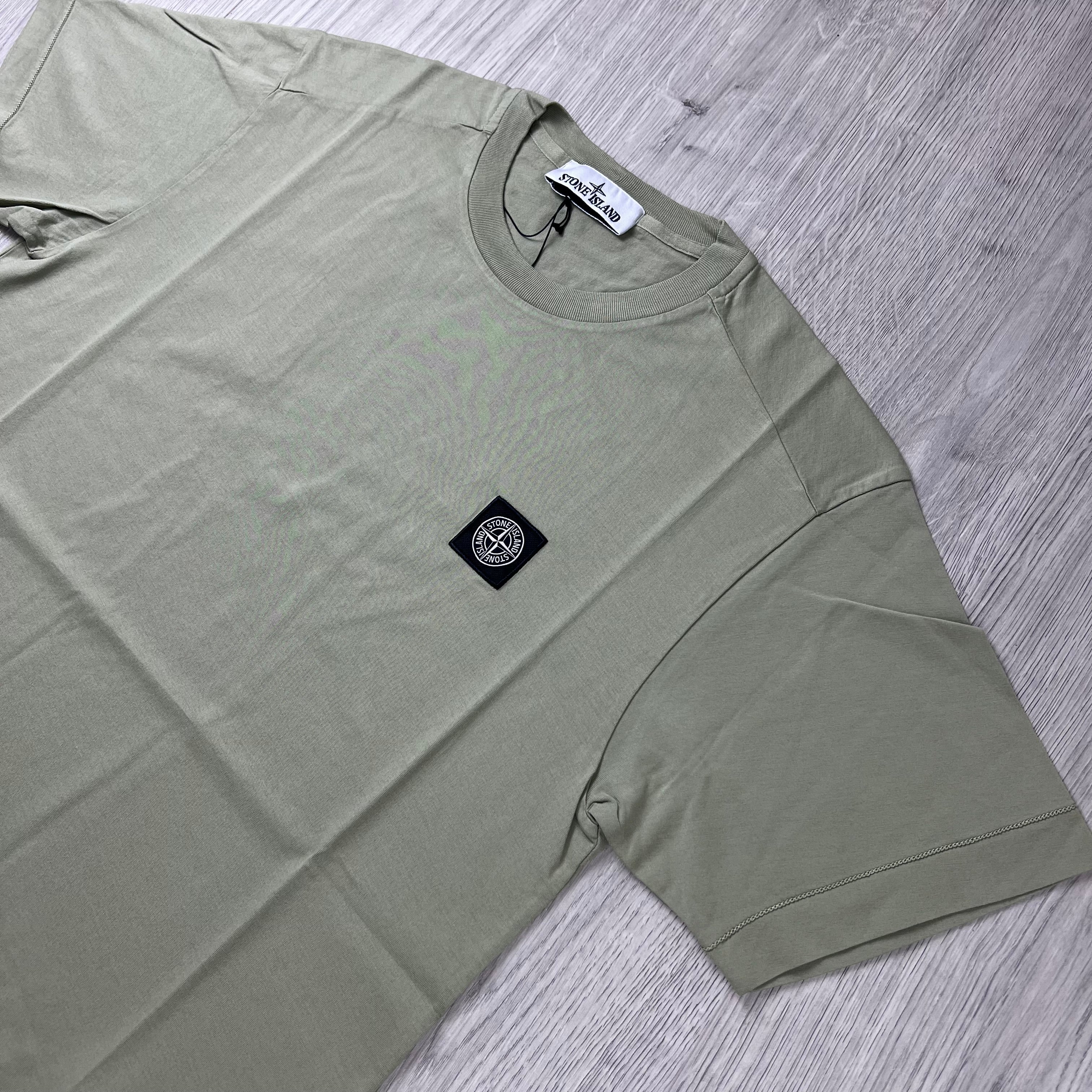 Stone Island Patch T-Shirt - Laurel Green