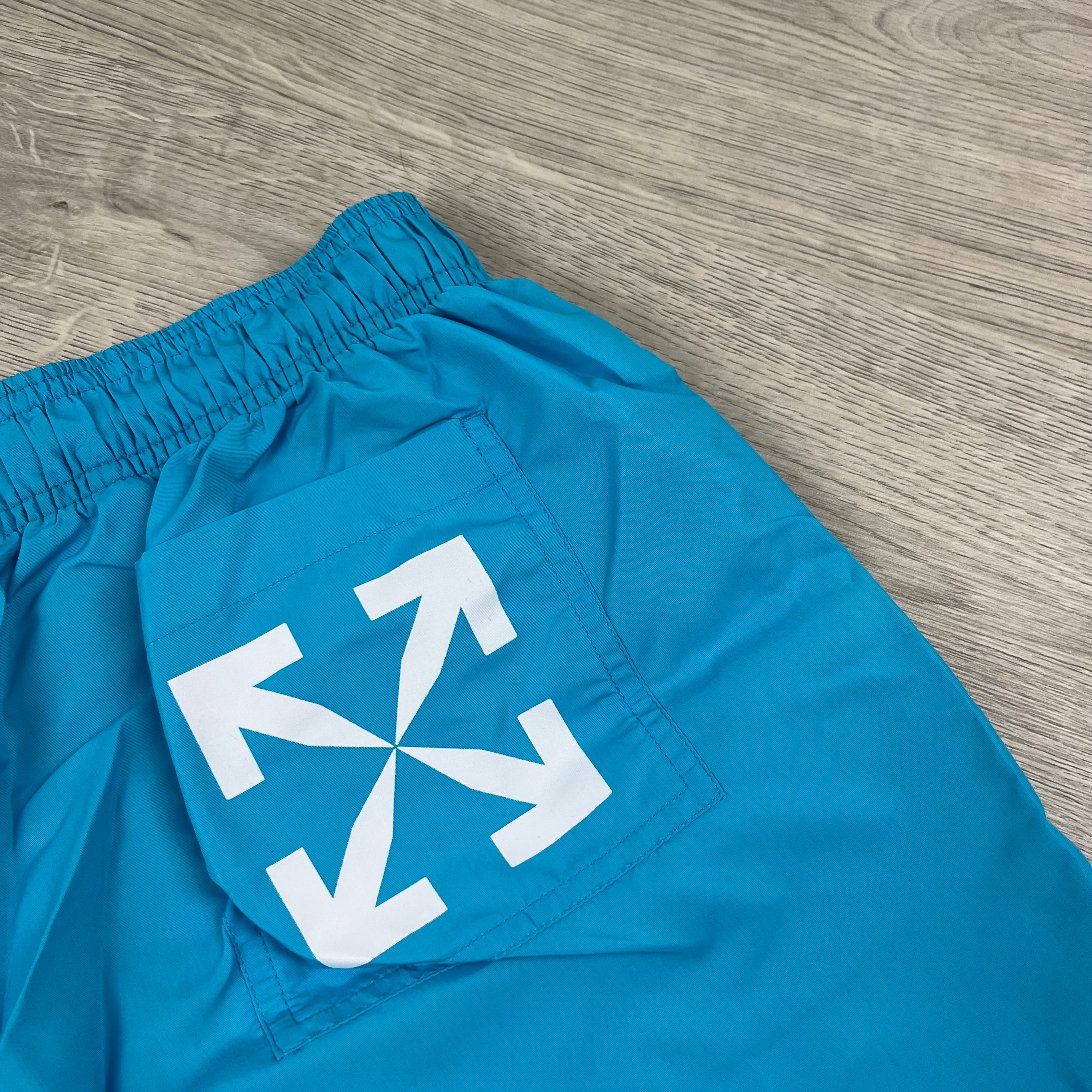 Off-White Arrow Swim Shorts - Blue