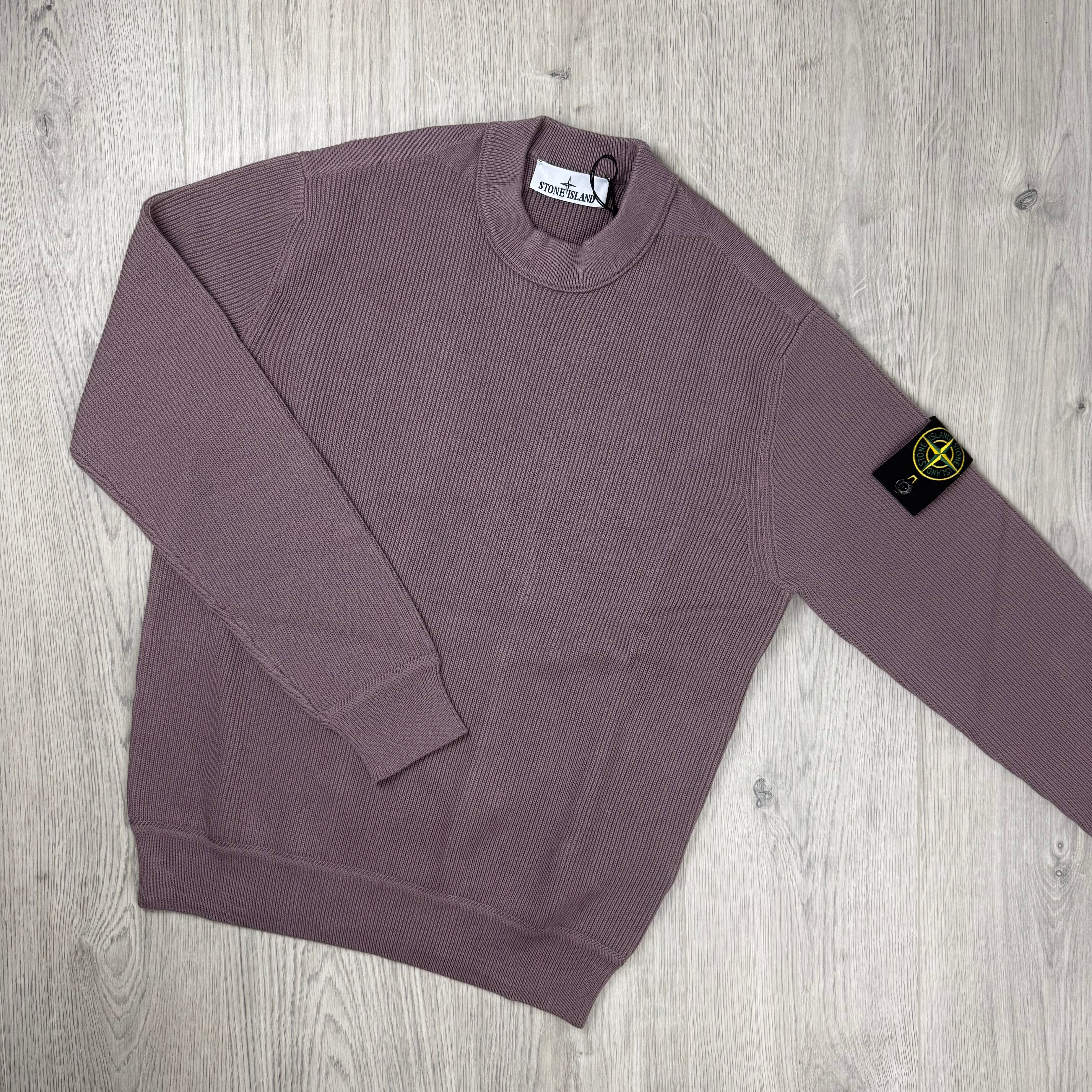 Stone Island Knit Sweatshirt - Purple Grey