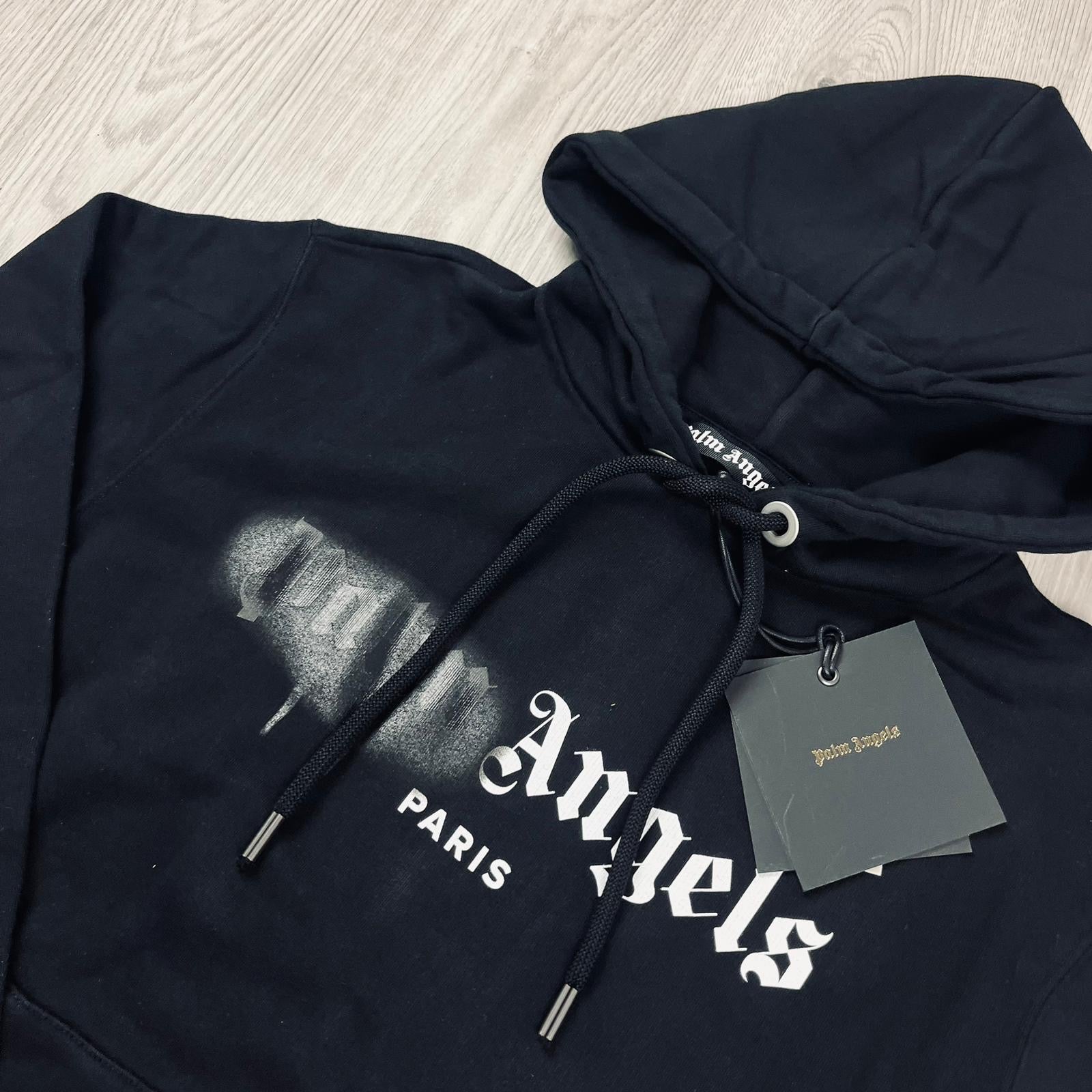 Palm Angels Spray Hoodie - Black