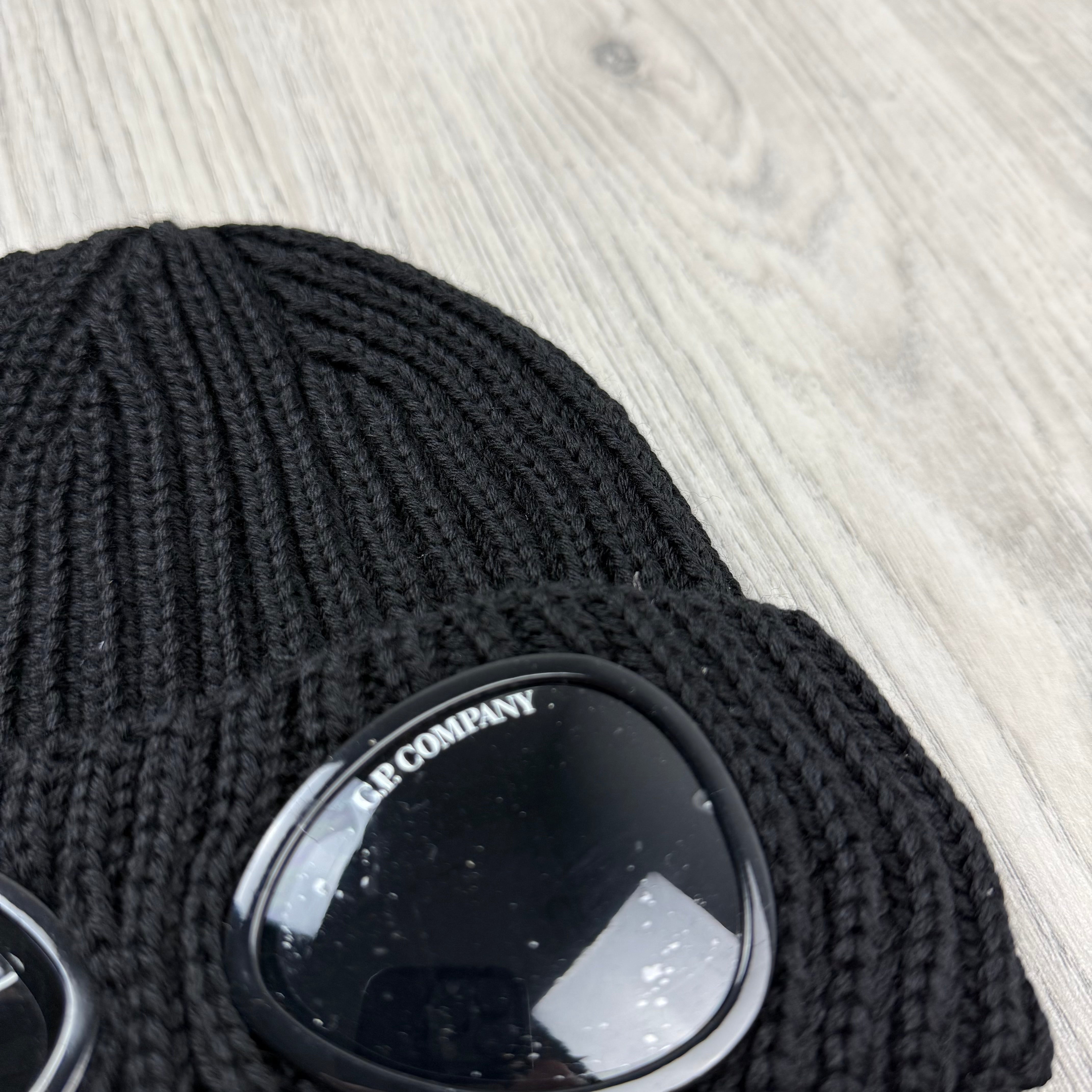 CP Company Junior Goggle Beanie - Black
