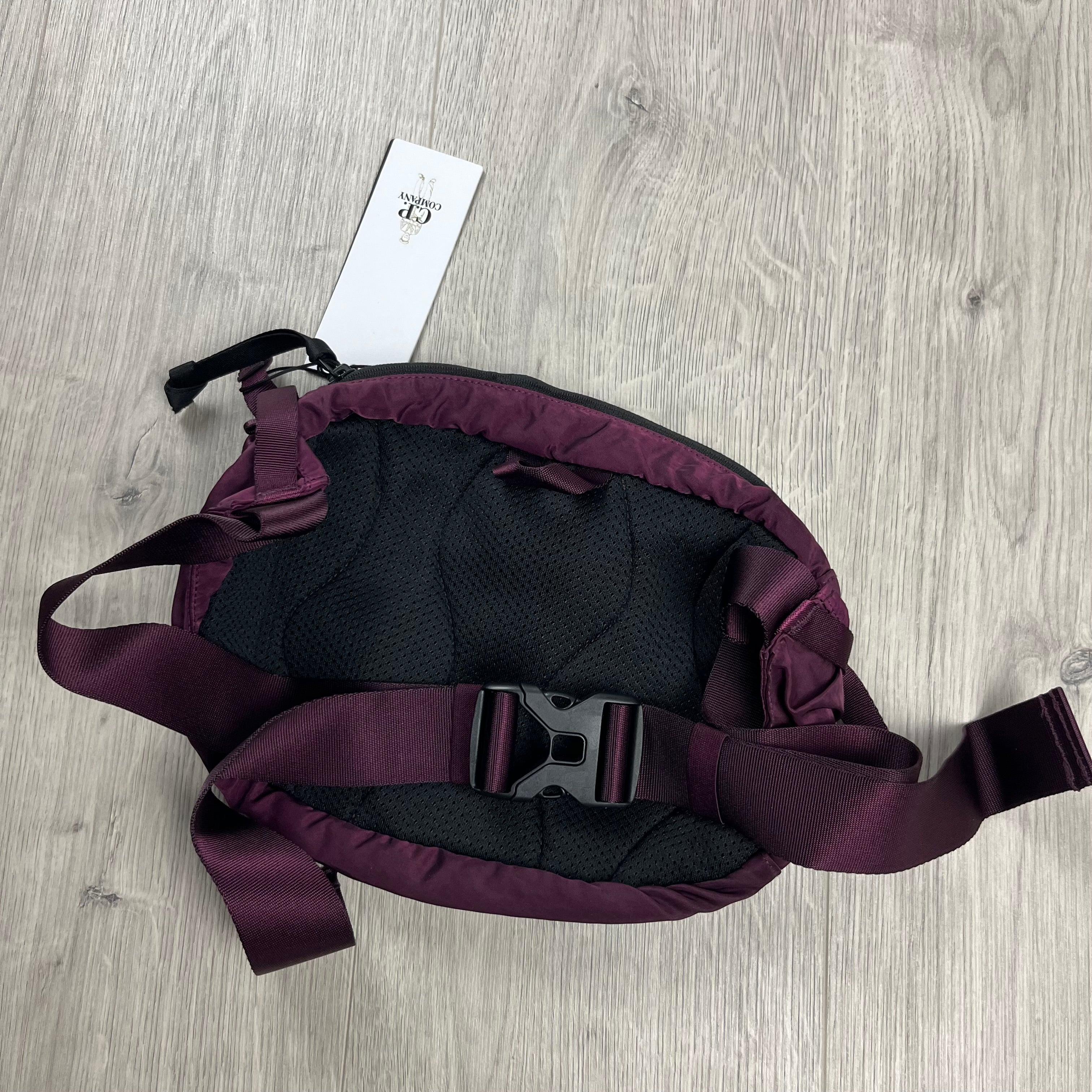 CP Company Nylon B Crossbody Bag in Potent Purple. On sale at Open Attire.