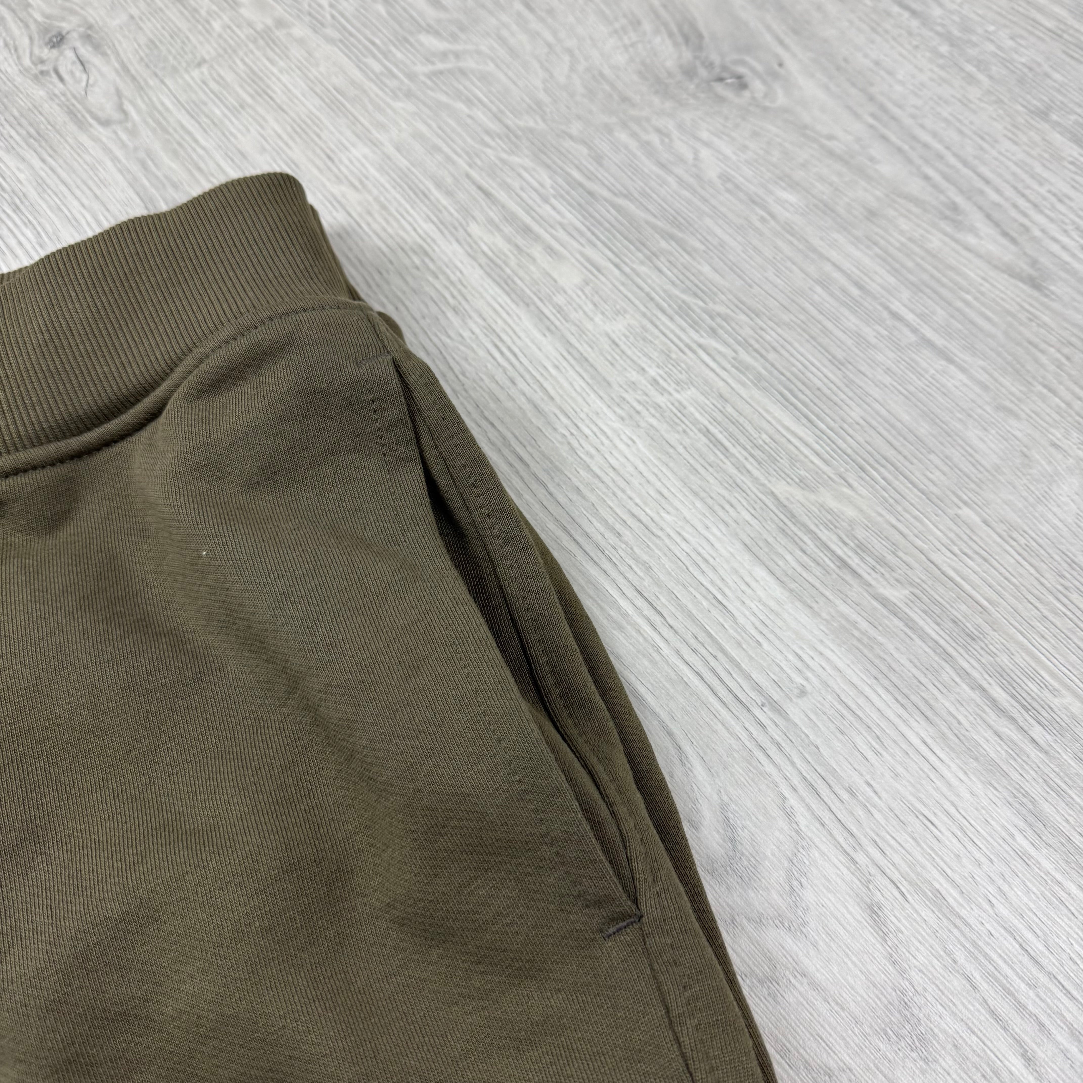 CP Company Raised Fleece Sweatpants - Ivy Green