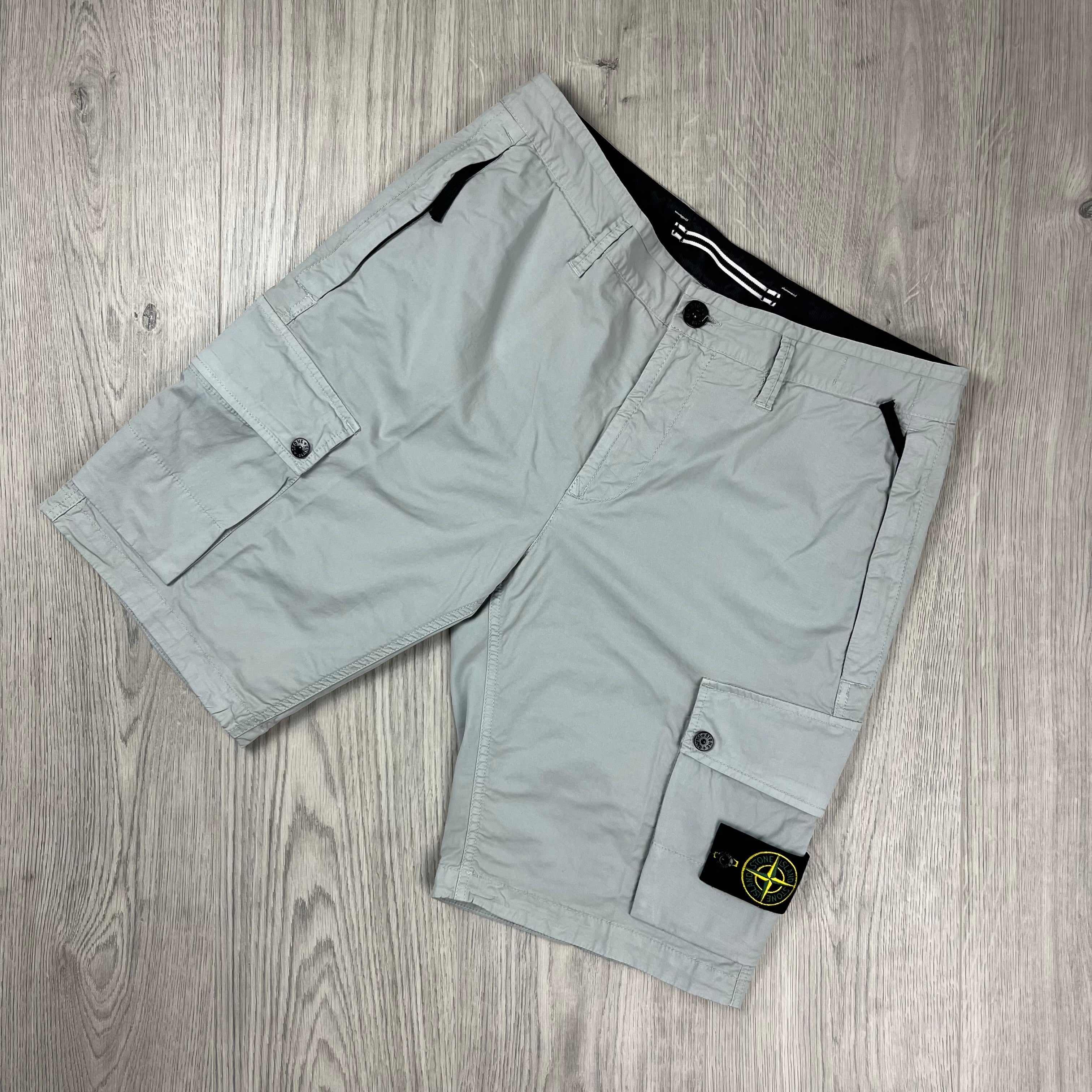 Stone Island Cargo Shorts - Pearl Grey