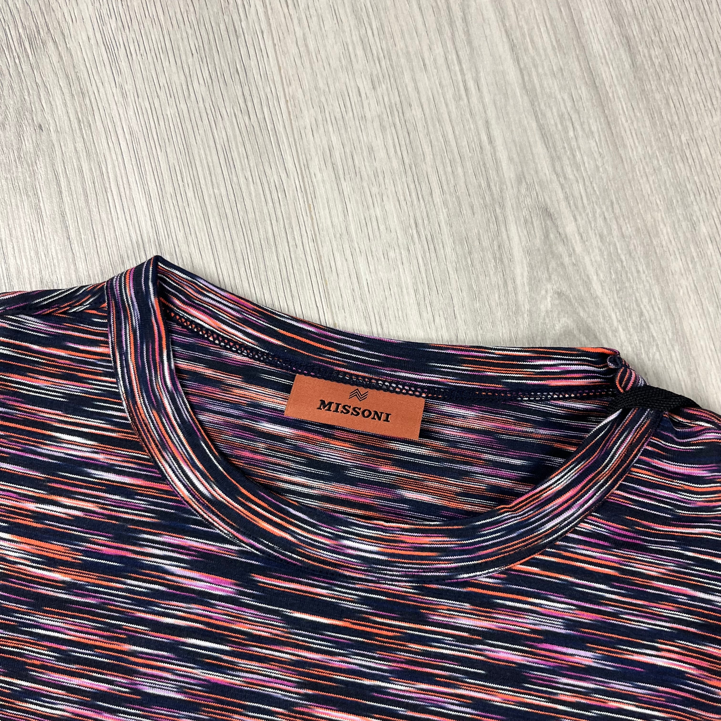 Missoni Striped T-shirt in Multi Colour. On sale at Open Attire.