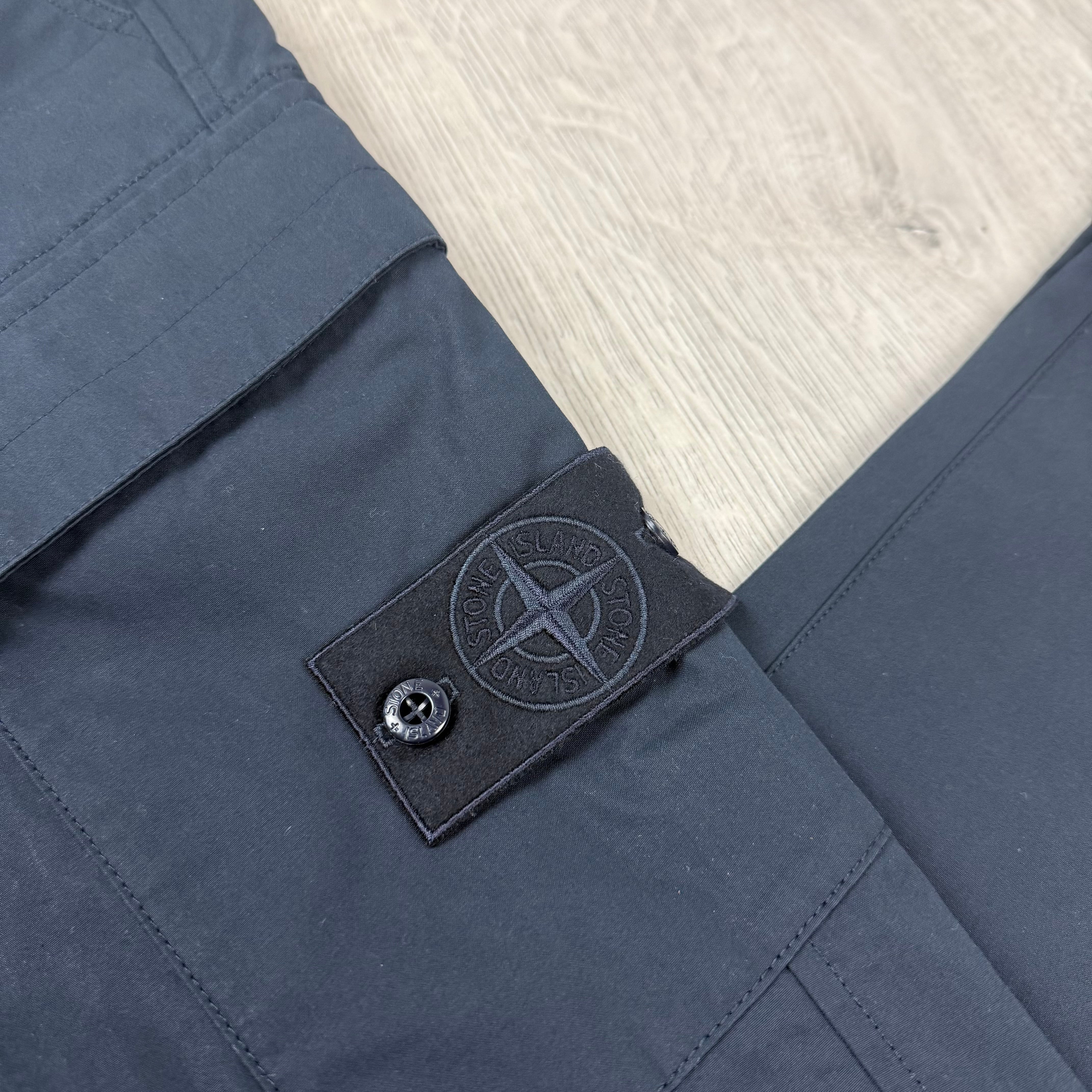 Stone Island Ghost Cargo Trousers - Navy