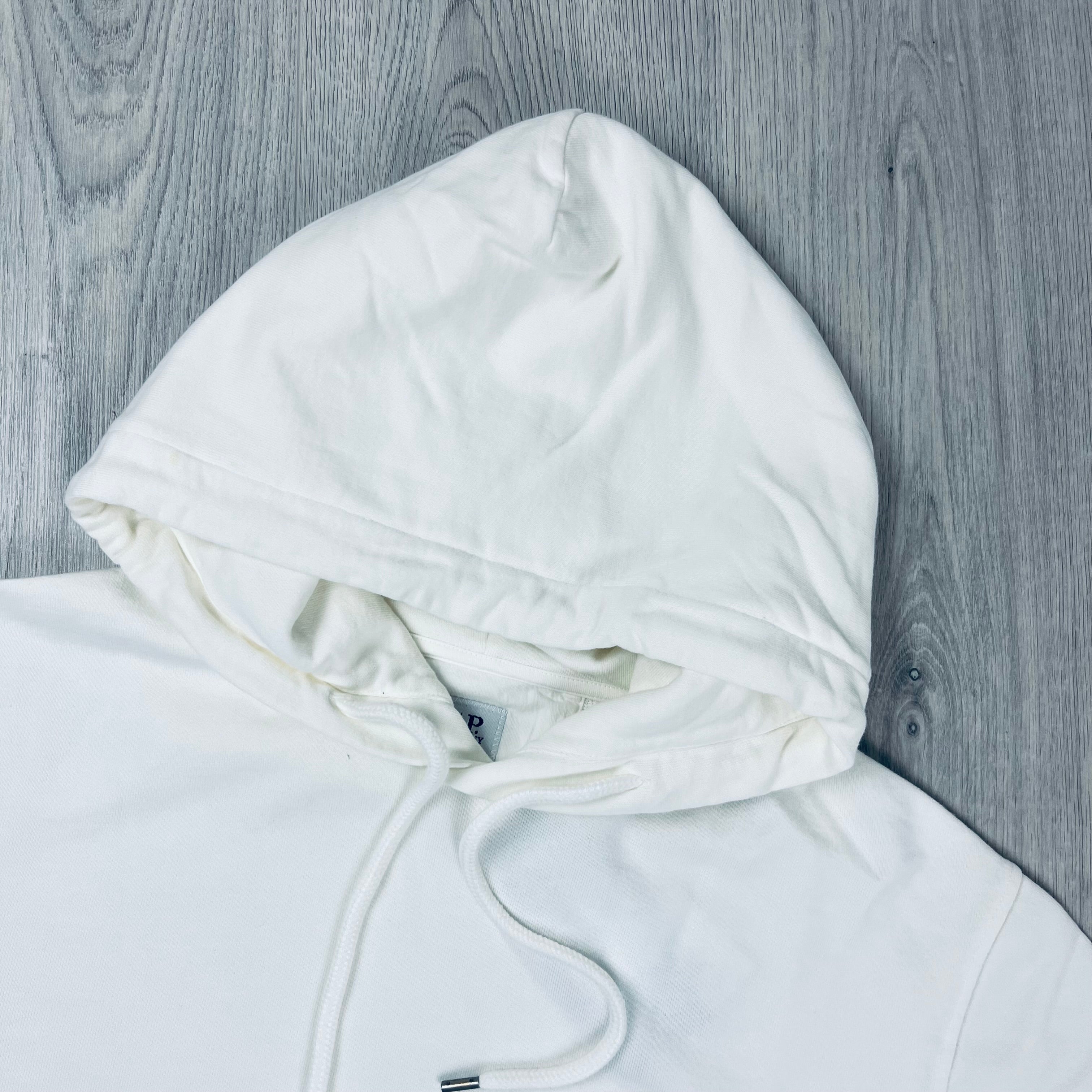 CP Company Patch Hoodie - White