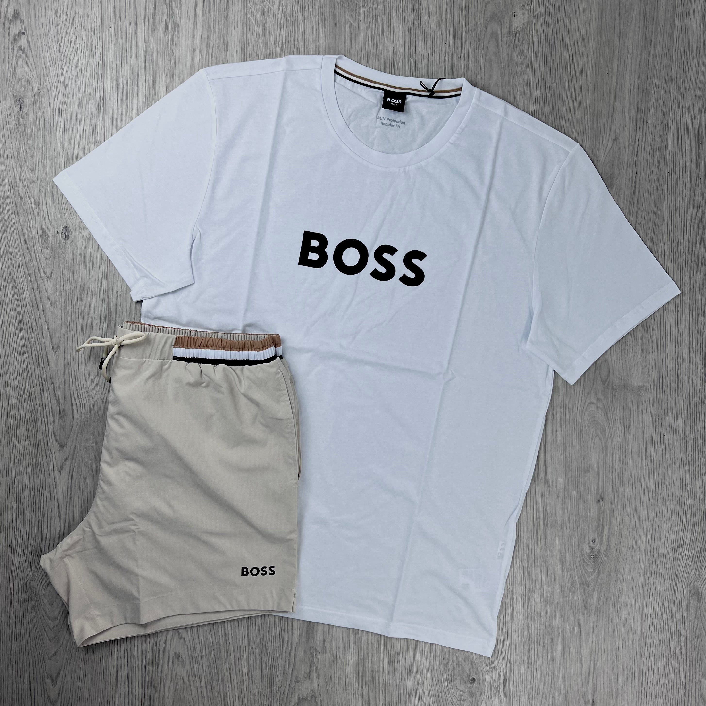 Hugo Boss Holiday Set - White/Cream