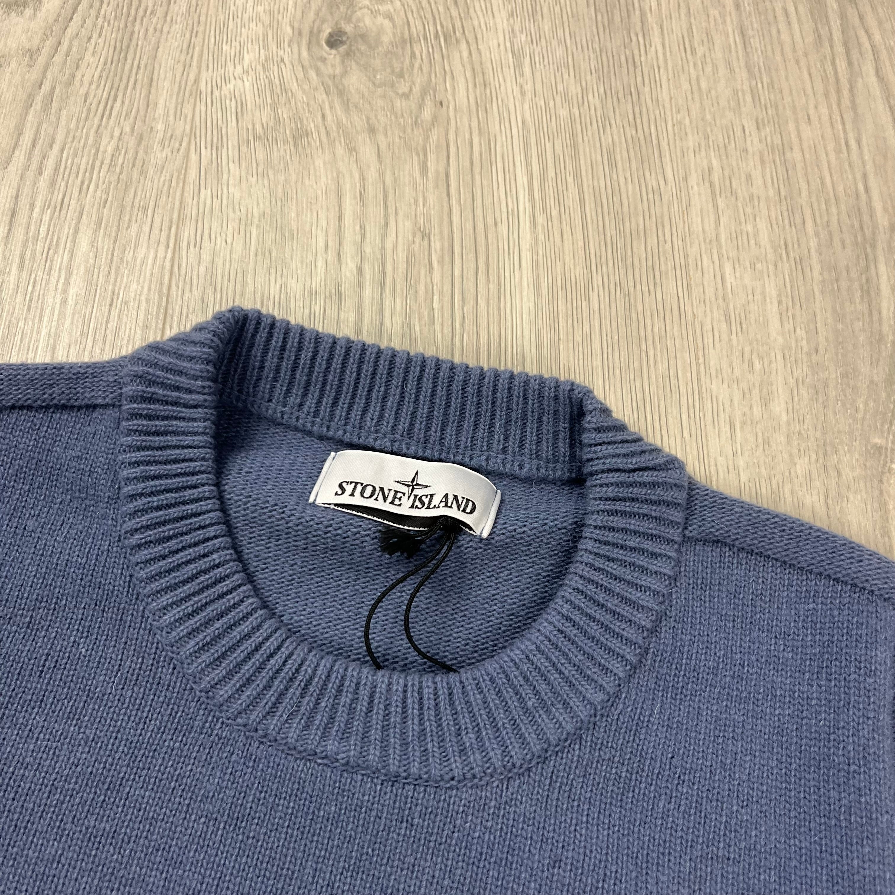 Stone Island Knit Sweatshirt - Mid Blue