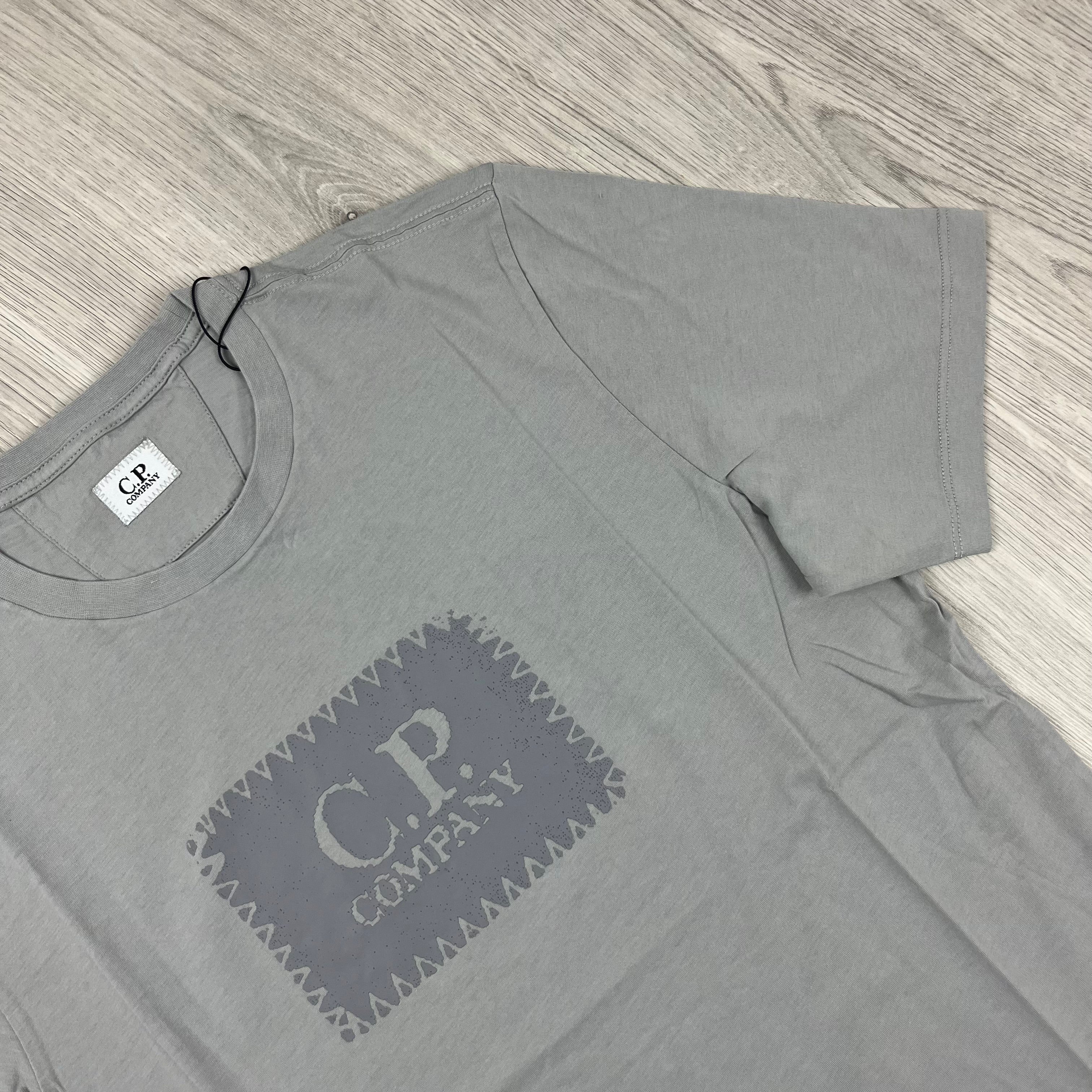 CP Company Stamp T-Shirt - Drizzle