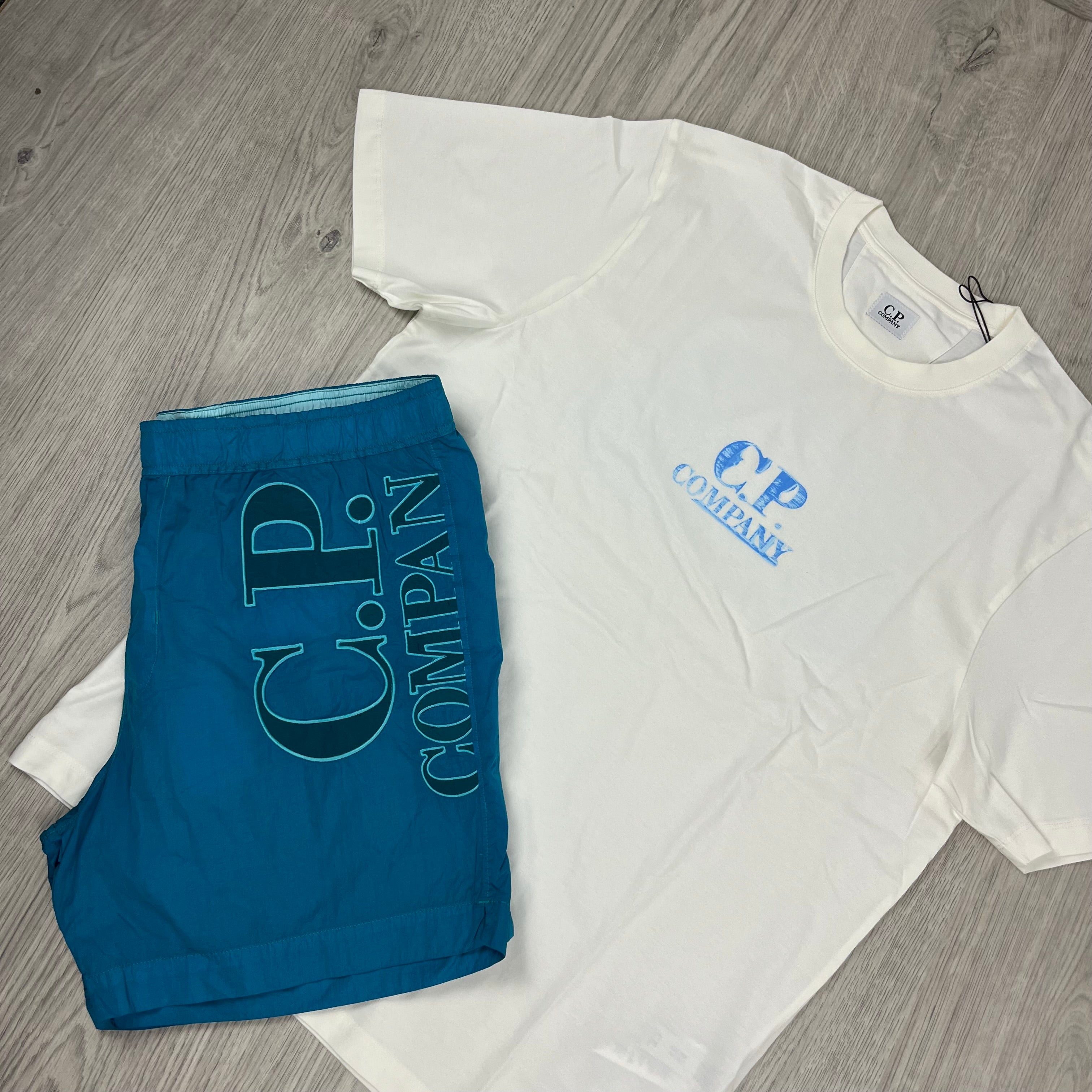 CP Company Holiday Set - White/Tile Blue