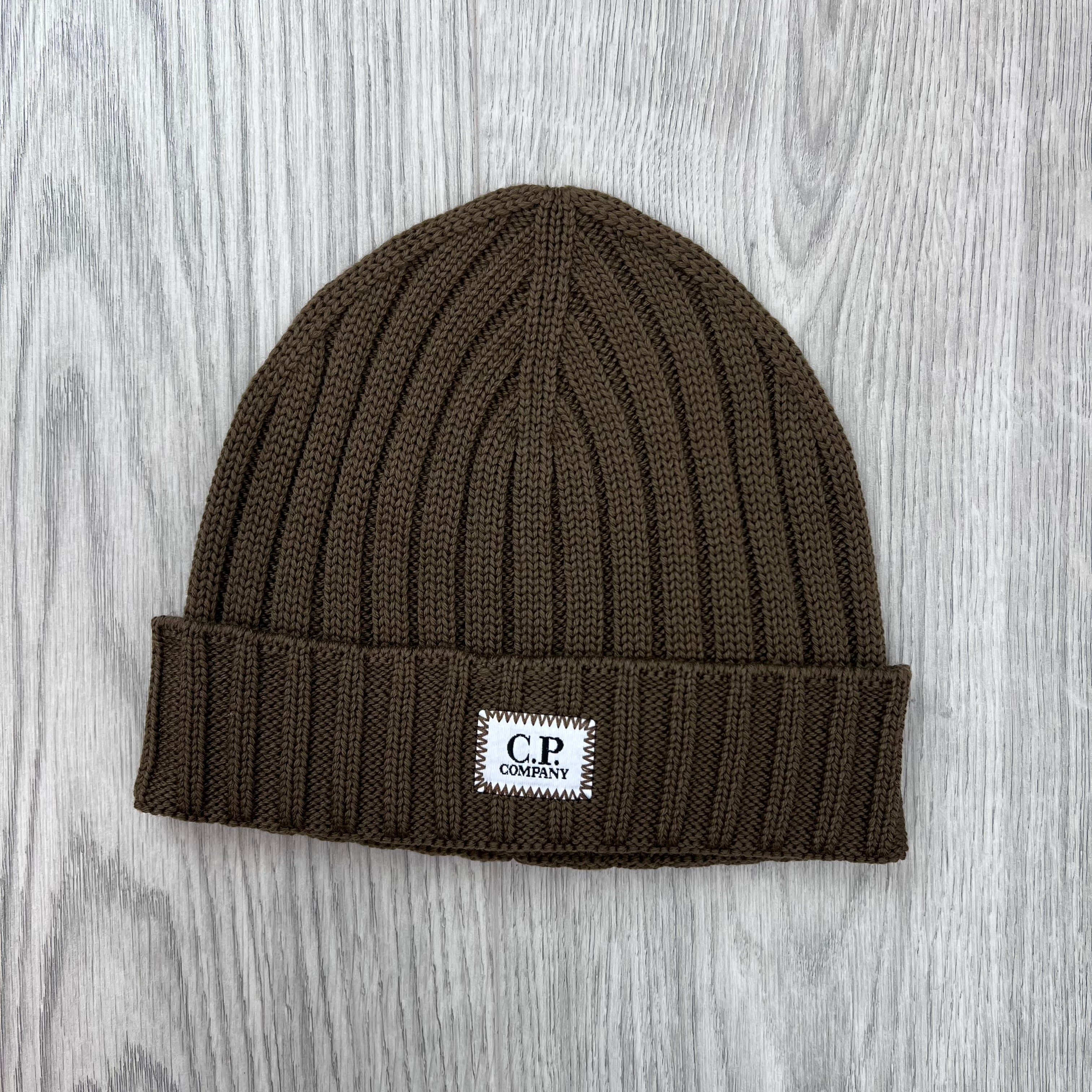 CP Company Patch Beanie - Ermine