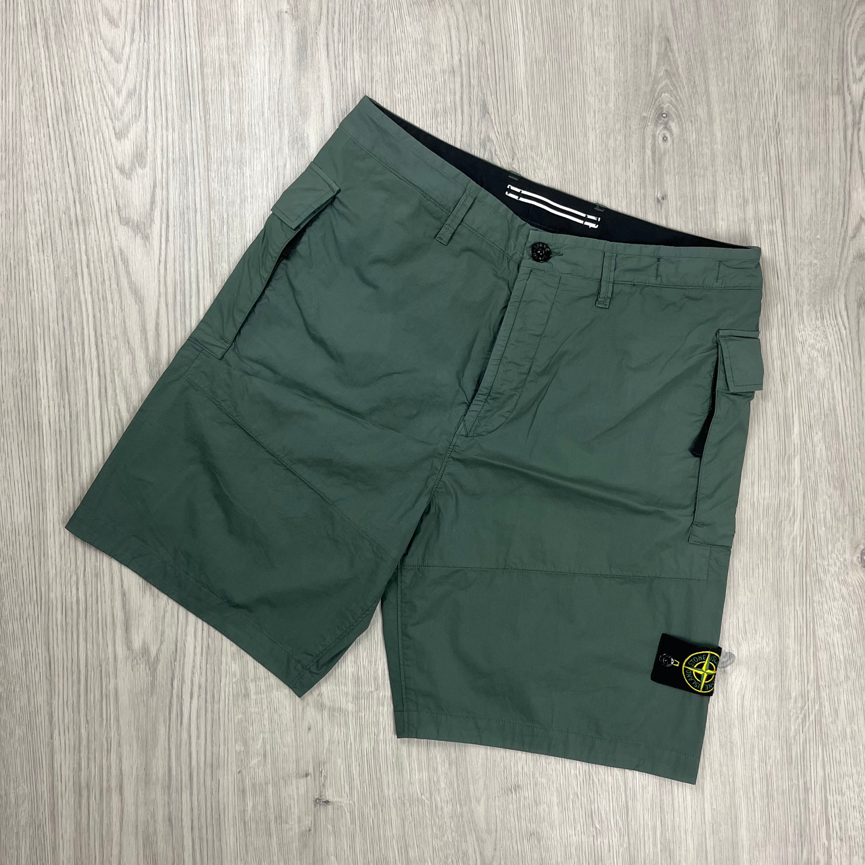 Stone Island Cargo Shorts - Musk