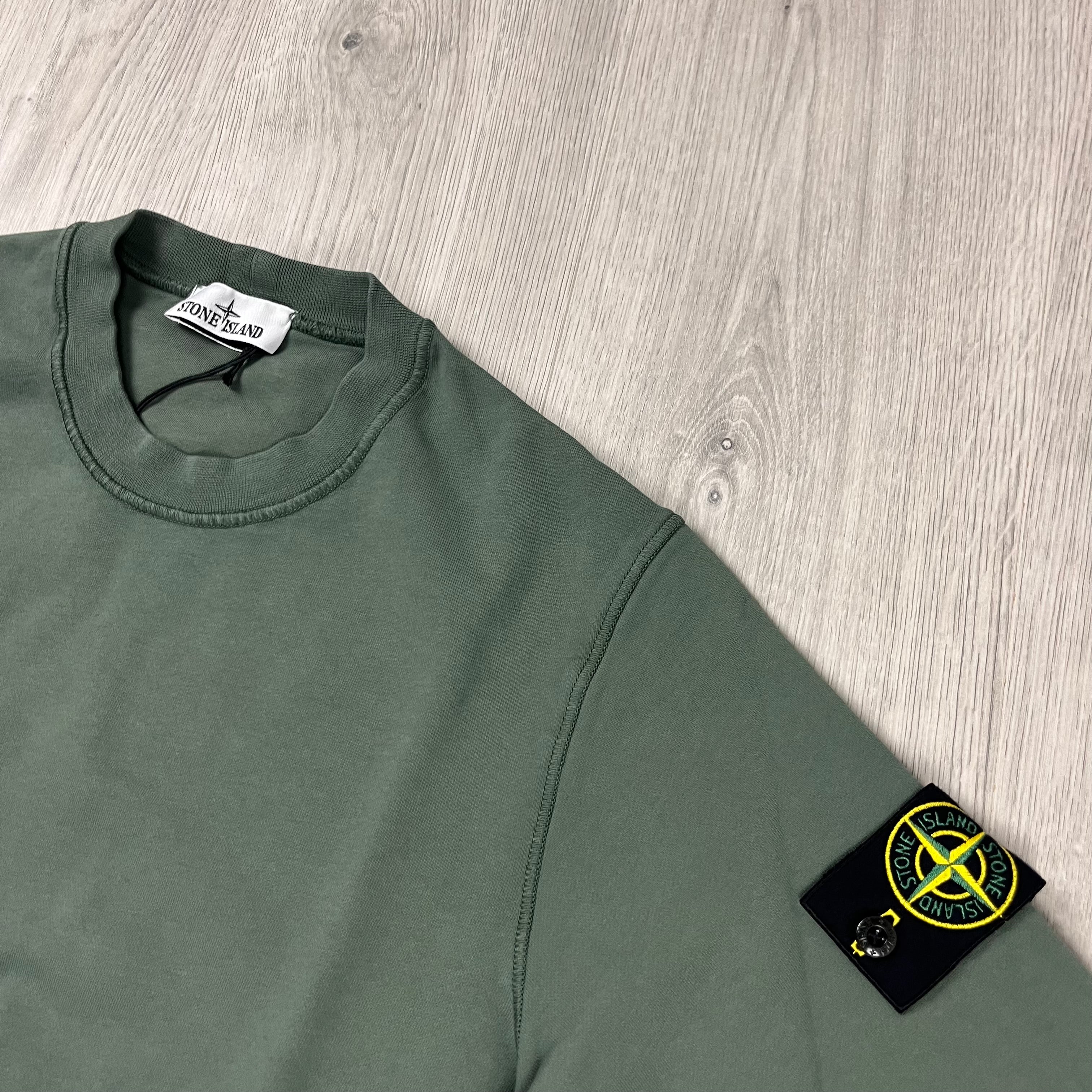 Stone Island Dyed Sweatshirt - Musk