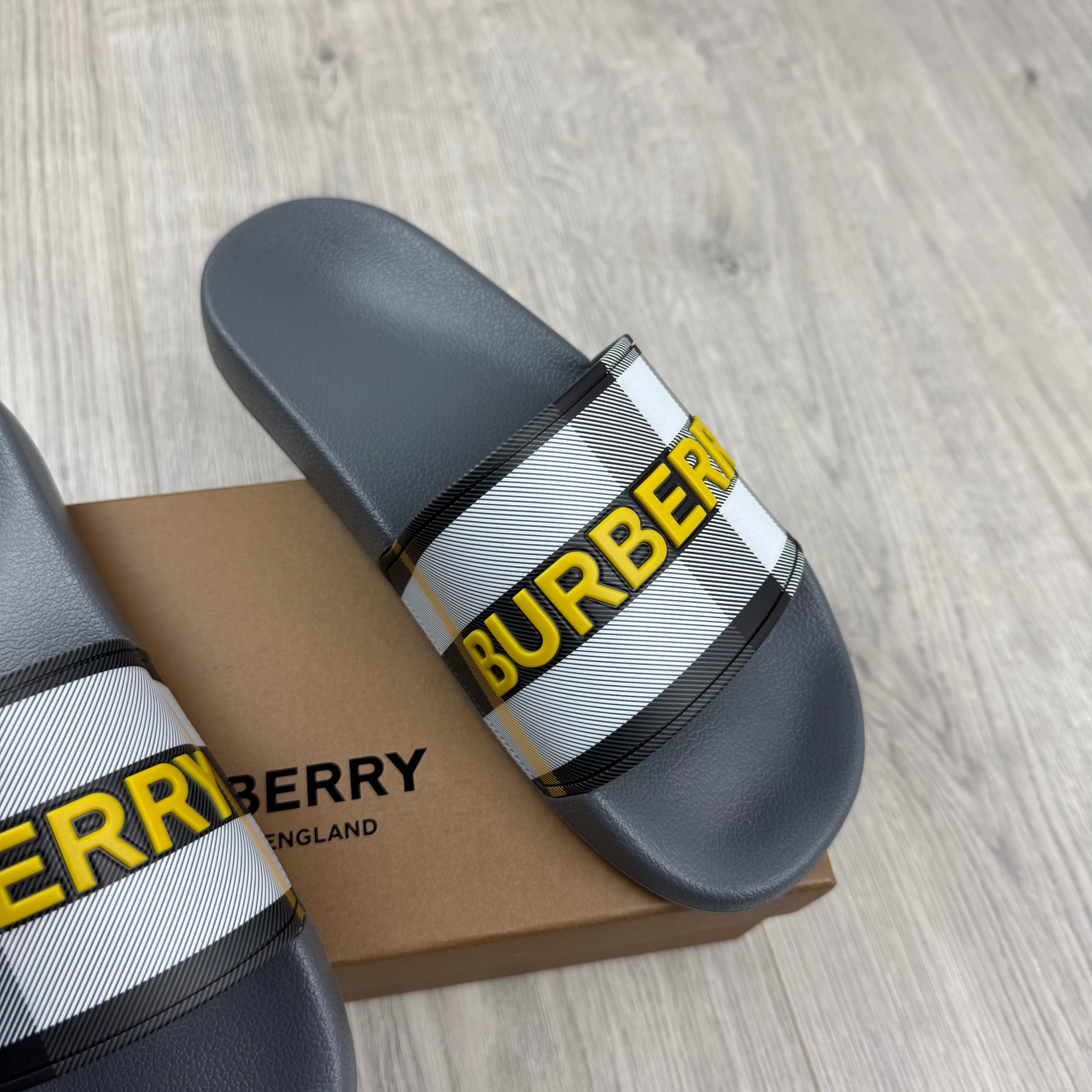 Burberry Furley Slides - Grey