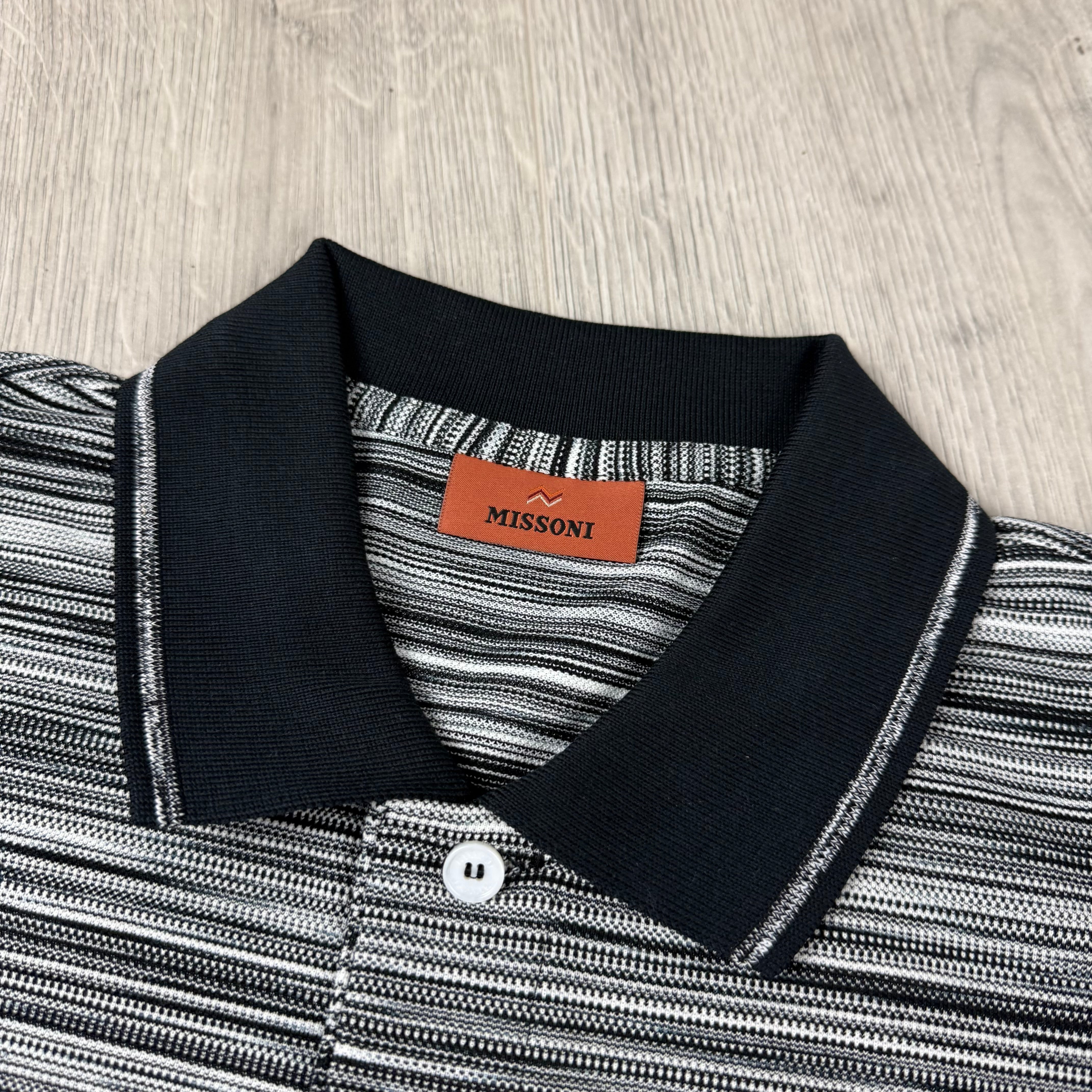 Missoni Space Dye Polo Shirt - Black