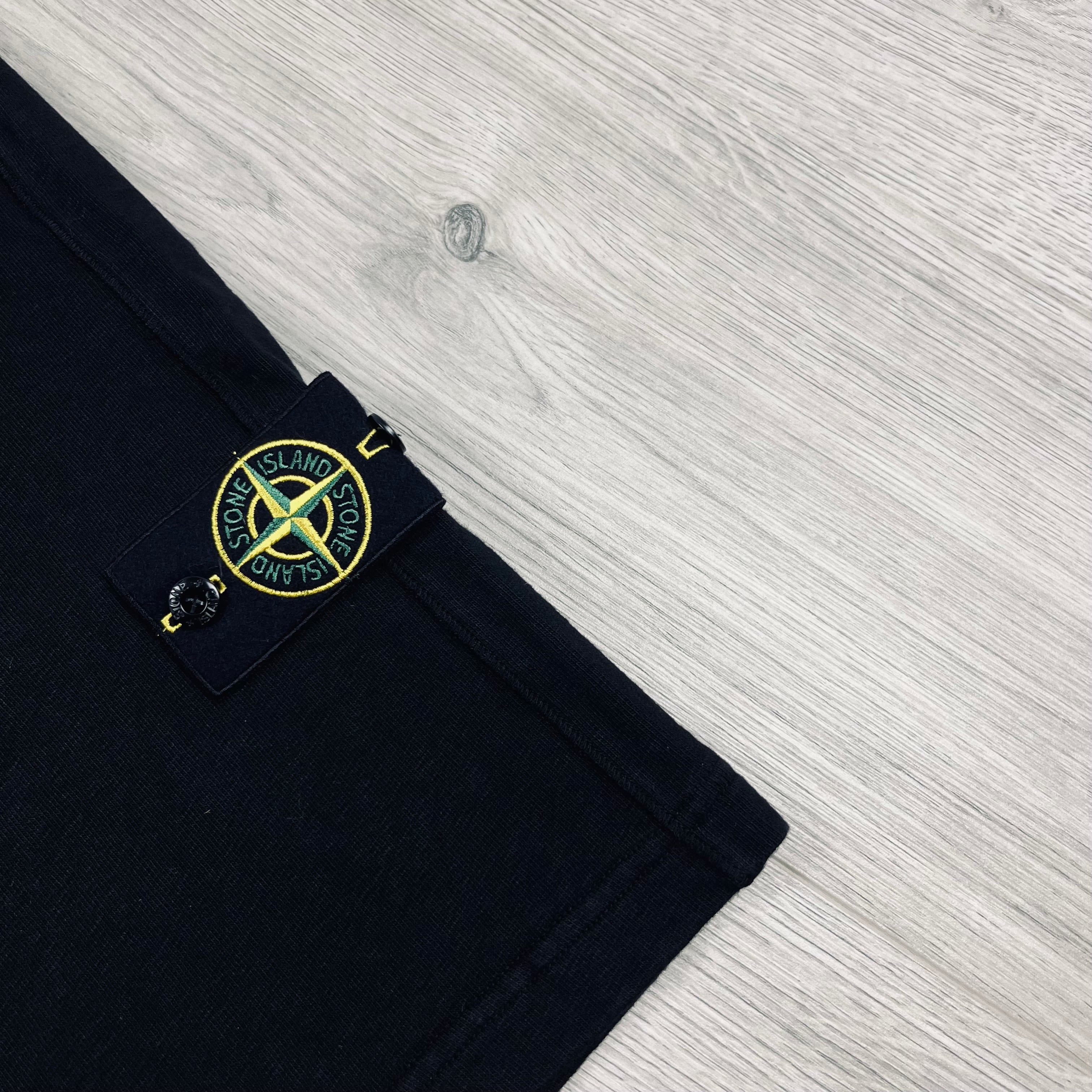 Stone Island Dyed Jersey Shorts - Black