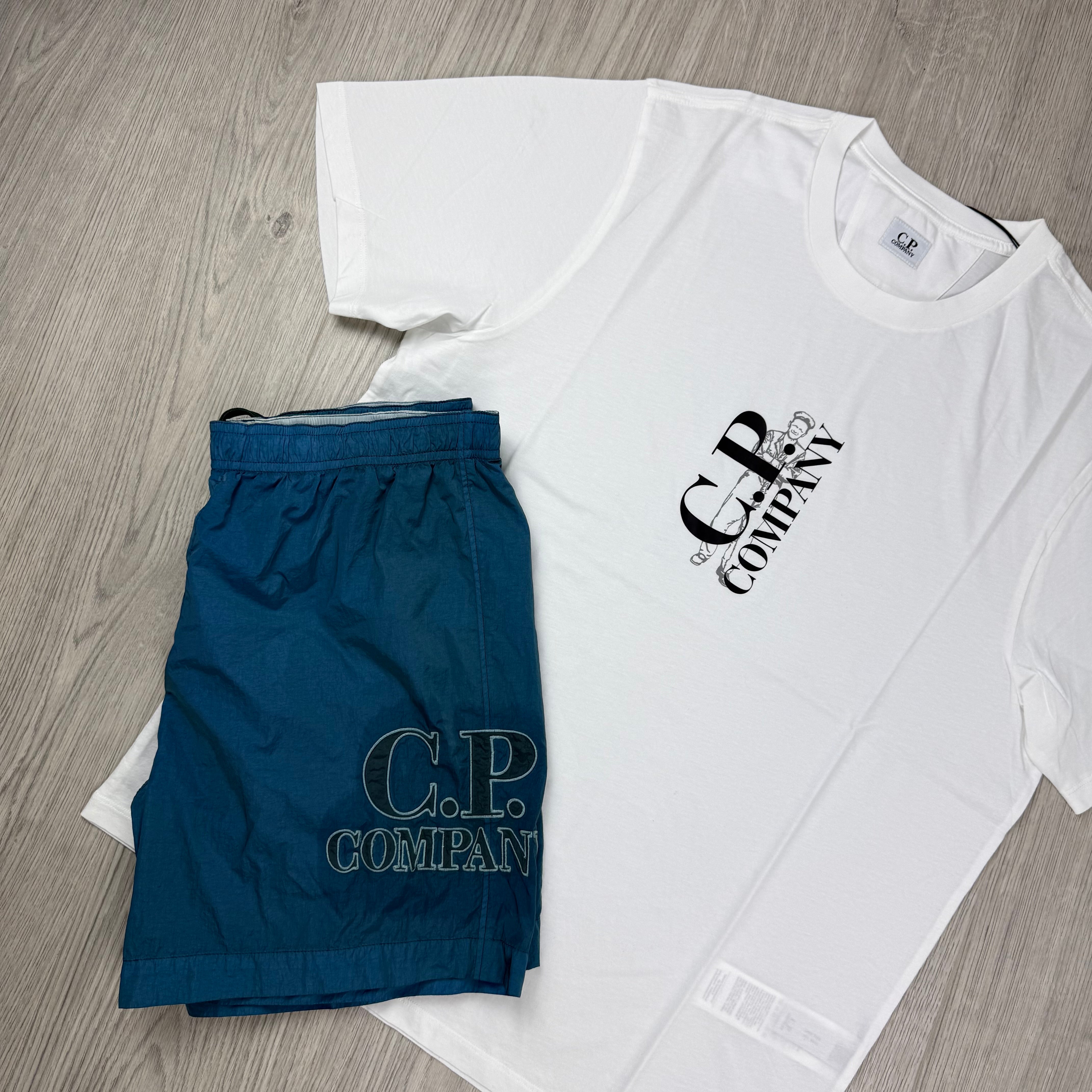 CP Company Holiday Set - White/Ink Blue