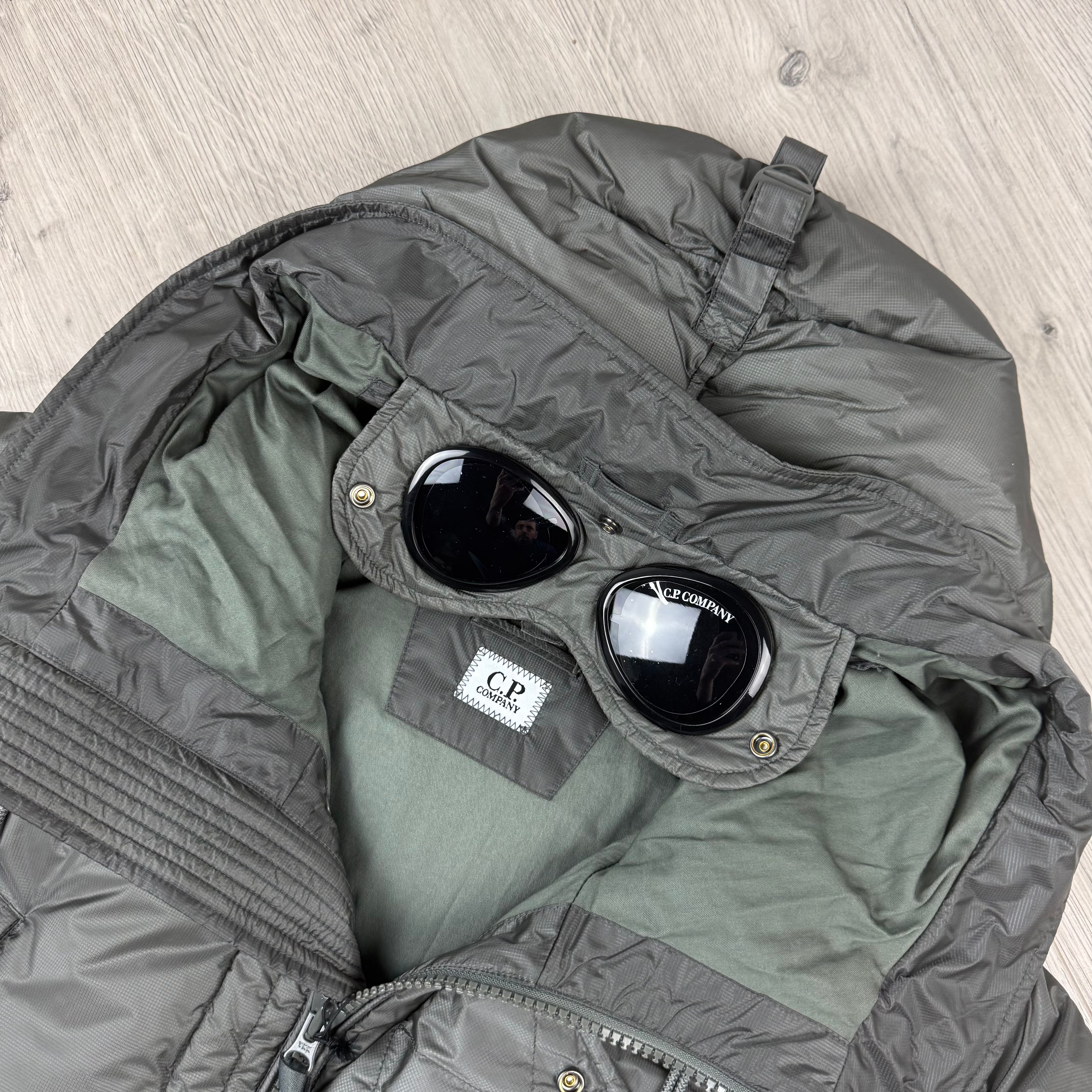 CP Company Down Goggle Jacket - Gunmetal
