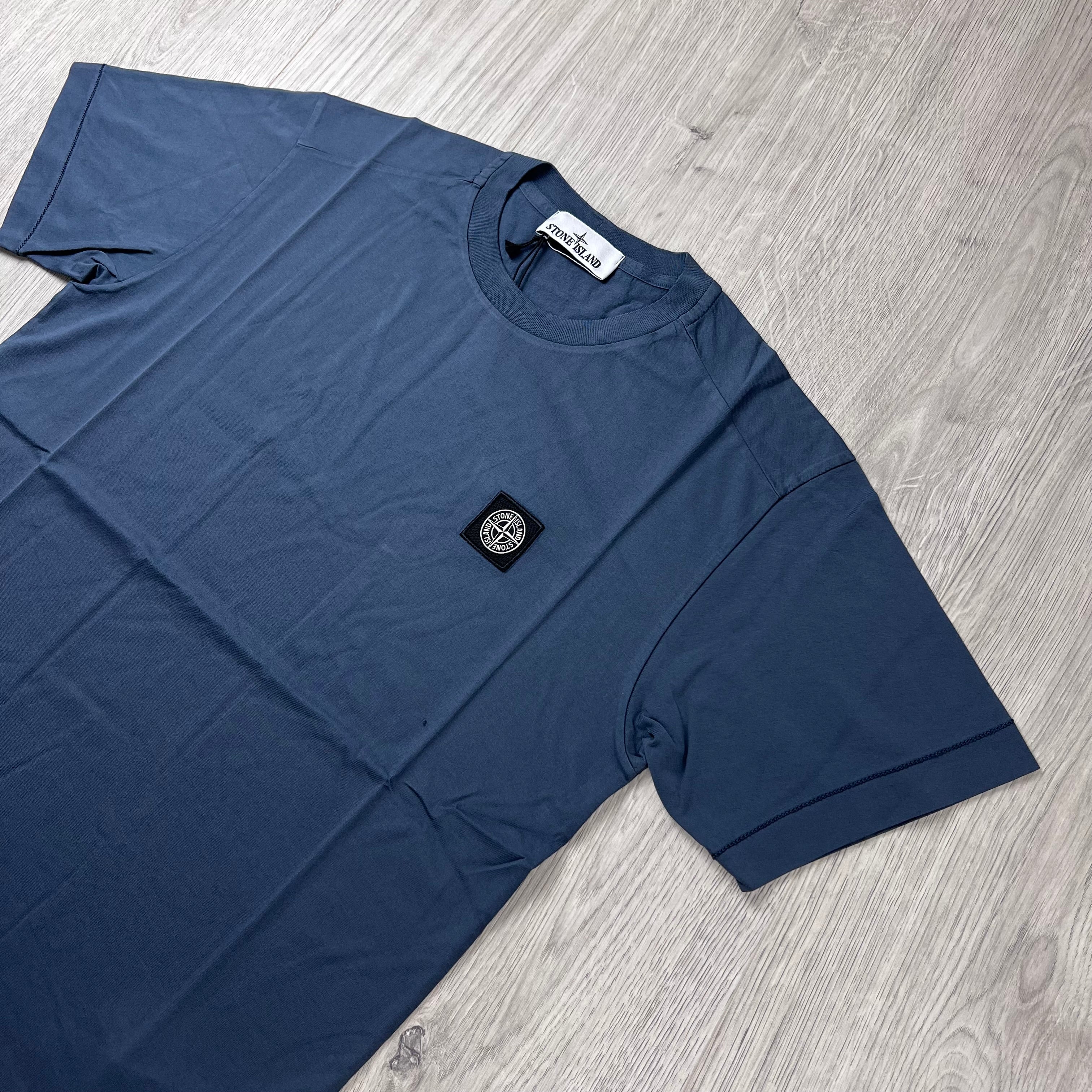 Stone Island Patch T-Shirt - Slate Blue