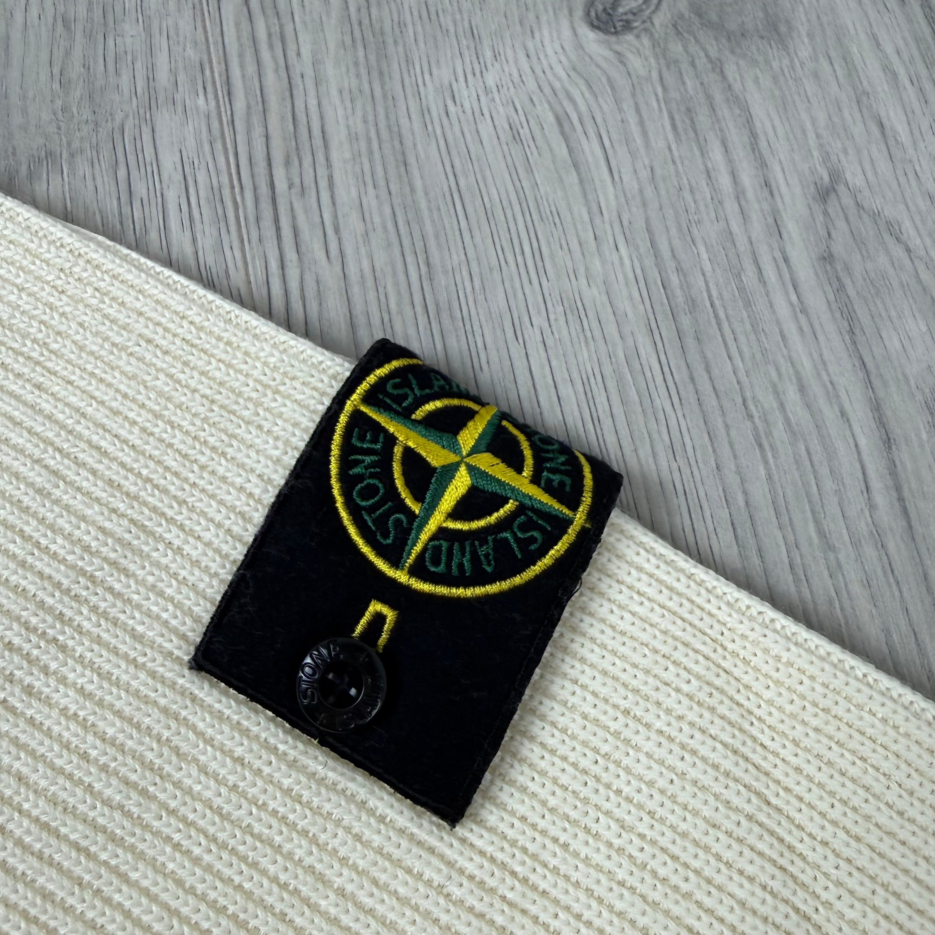 Stone Island Knit Half Zip Fleece - Ivory