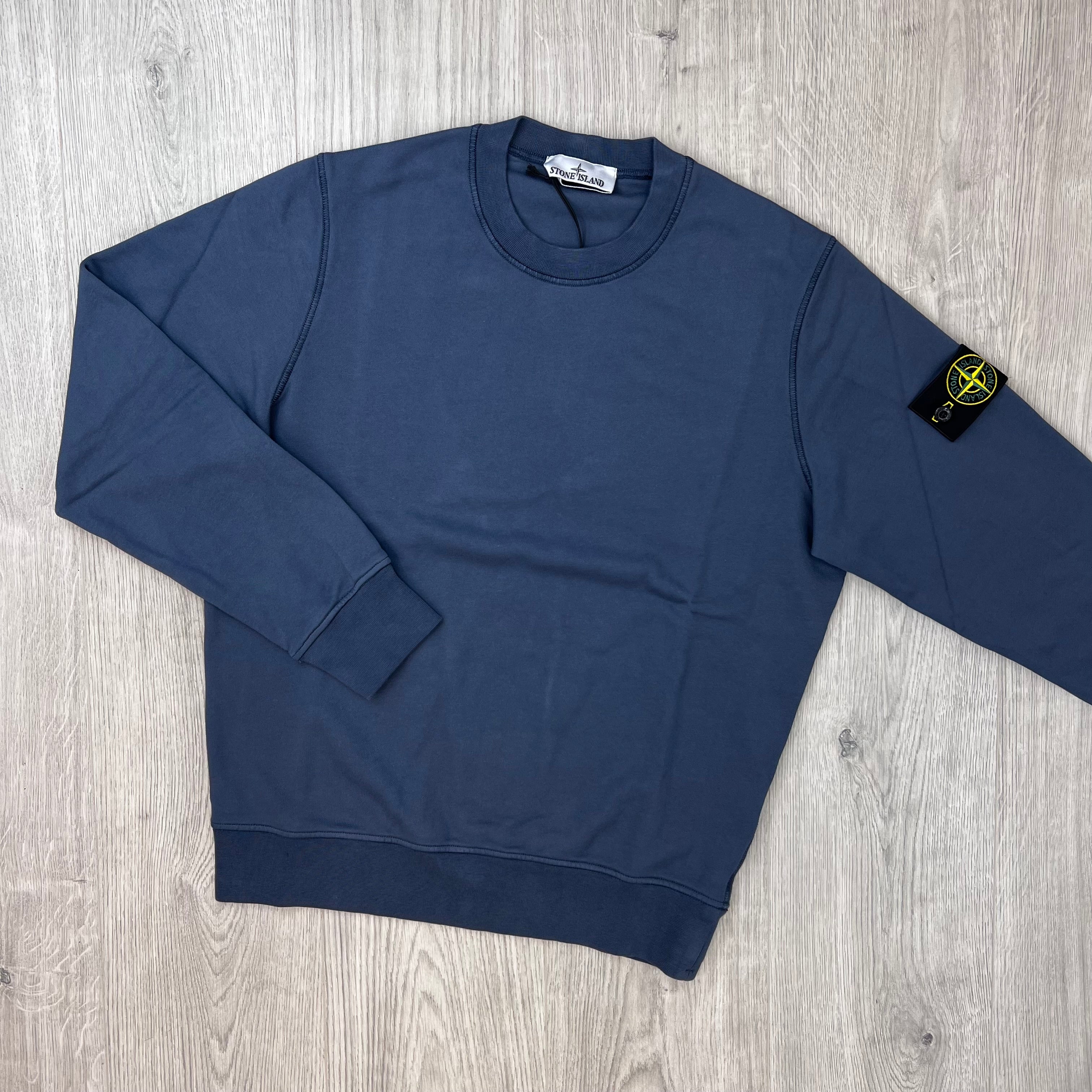 Stone Island Dyed Sweatshirt - Slate Blue