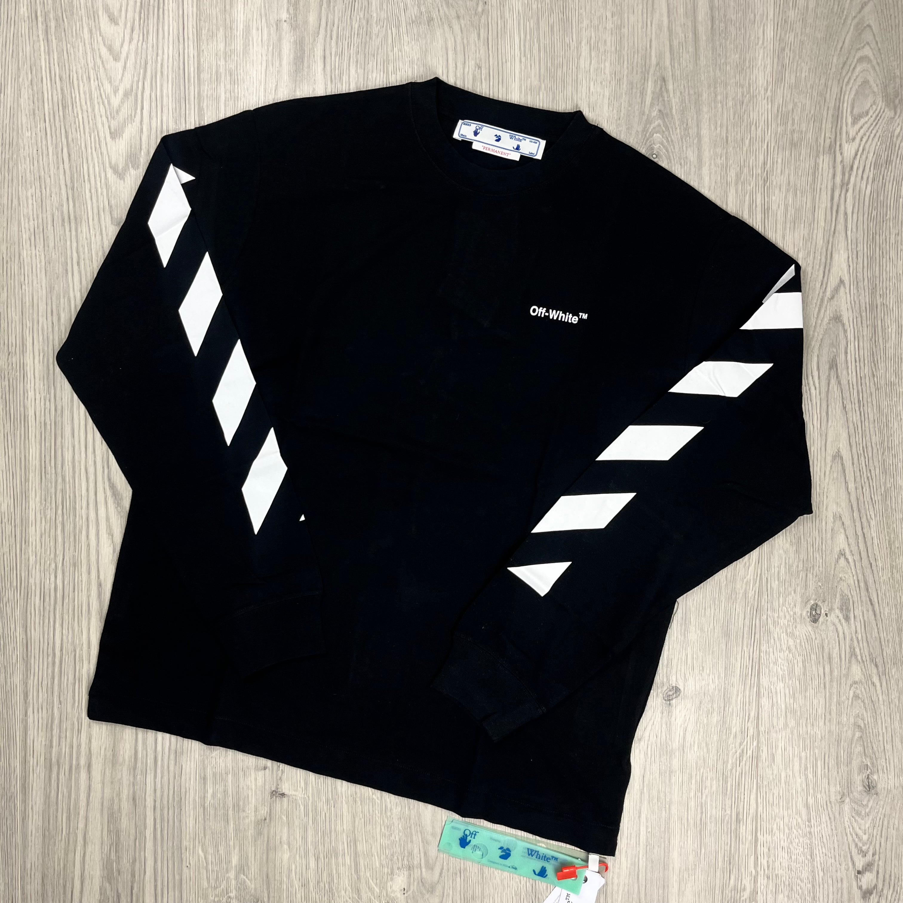 Off-White Striped Tracksuit in Black. On sale at Open Attire.