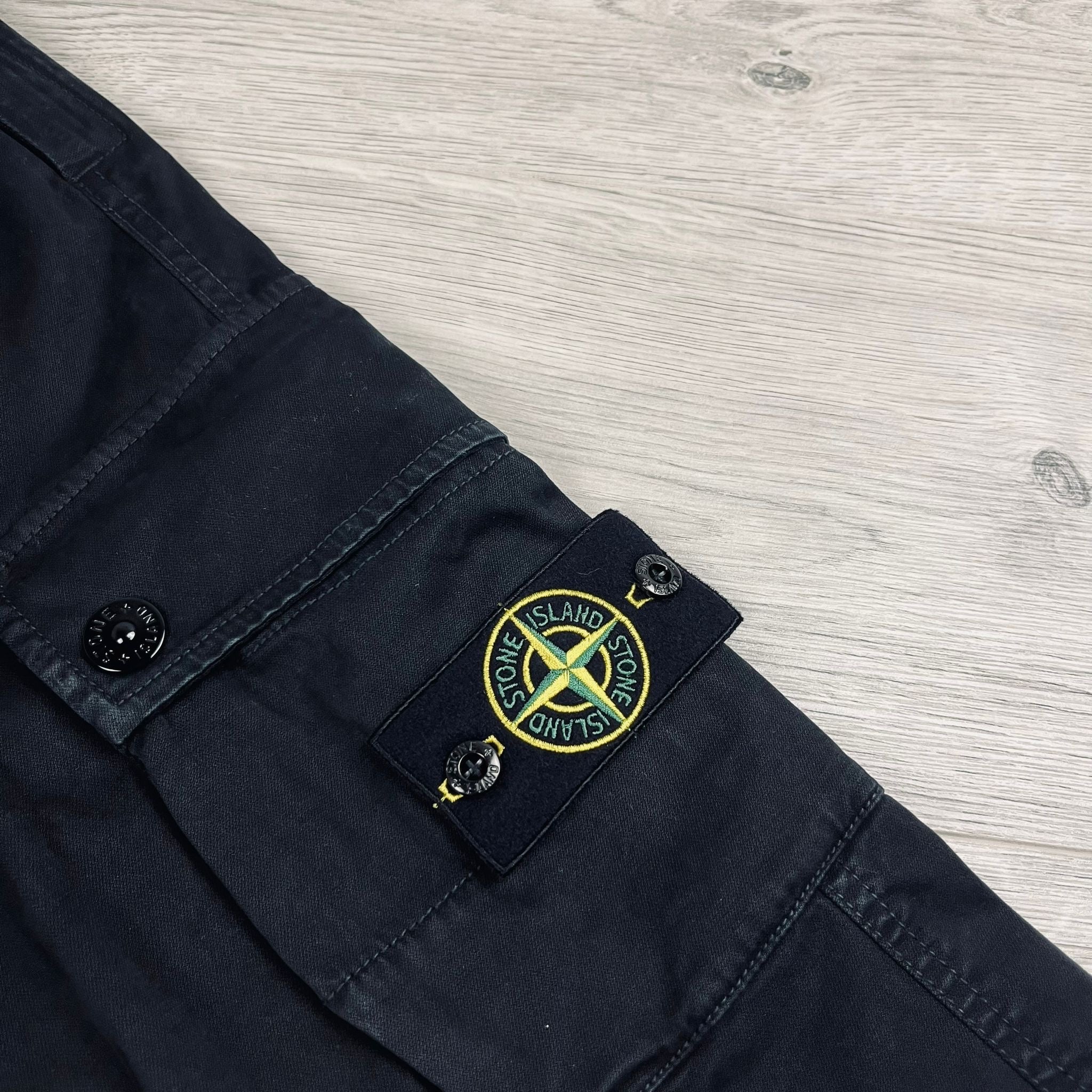 Stone Island Cargo Trousers - Black