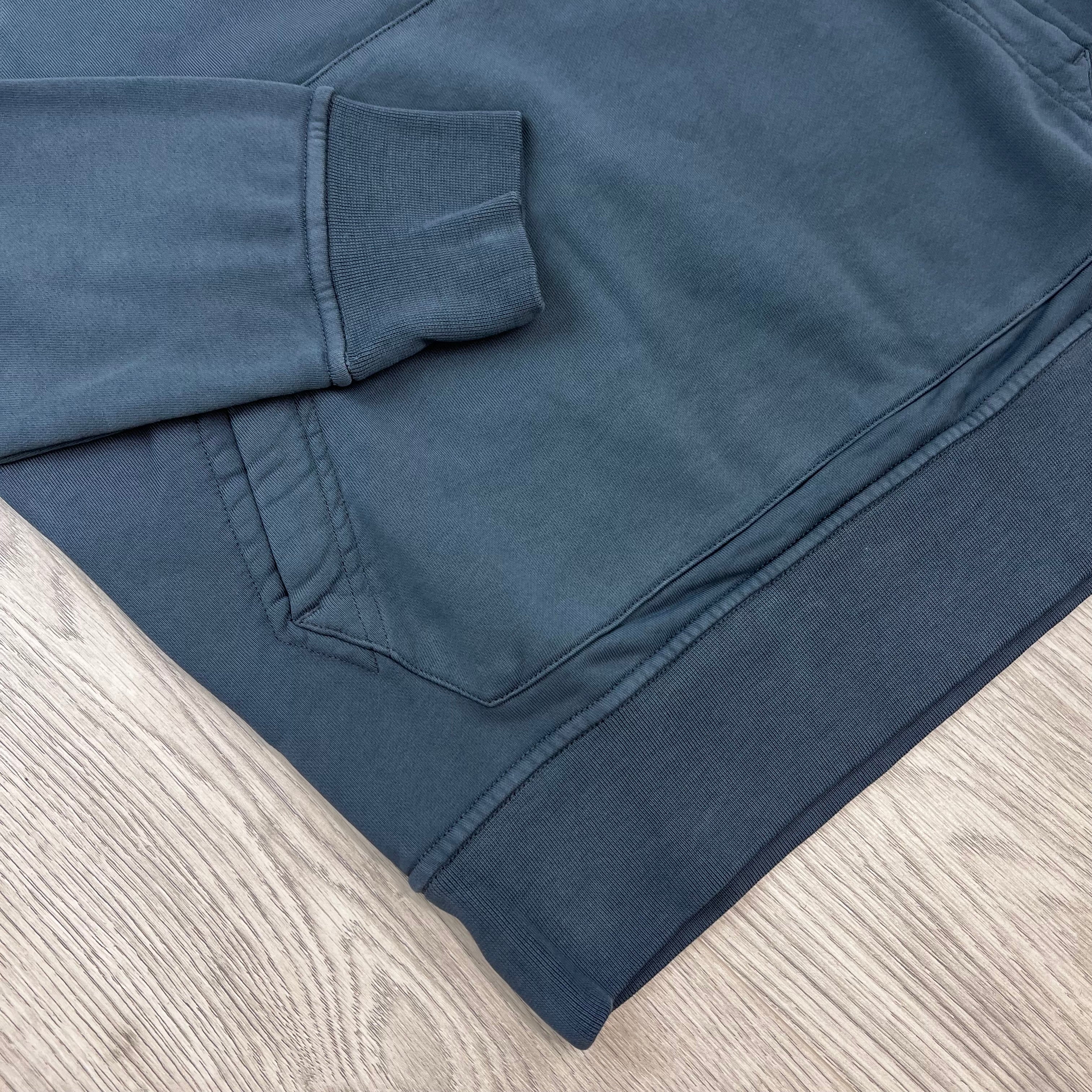 Stone Island Dyed Hoodie - Slate Blue