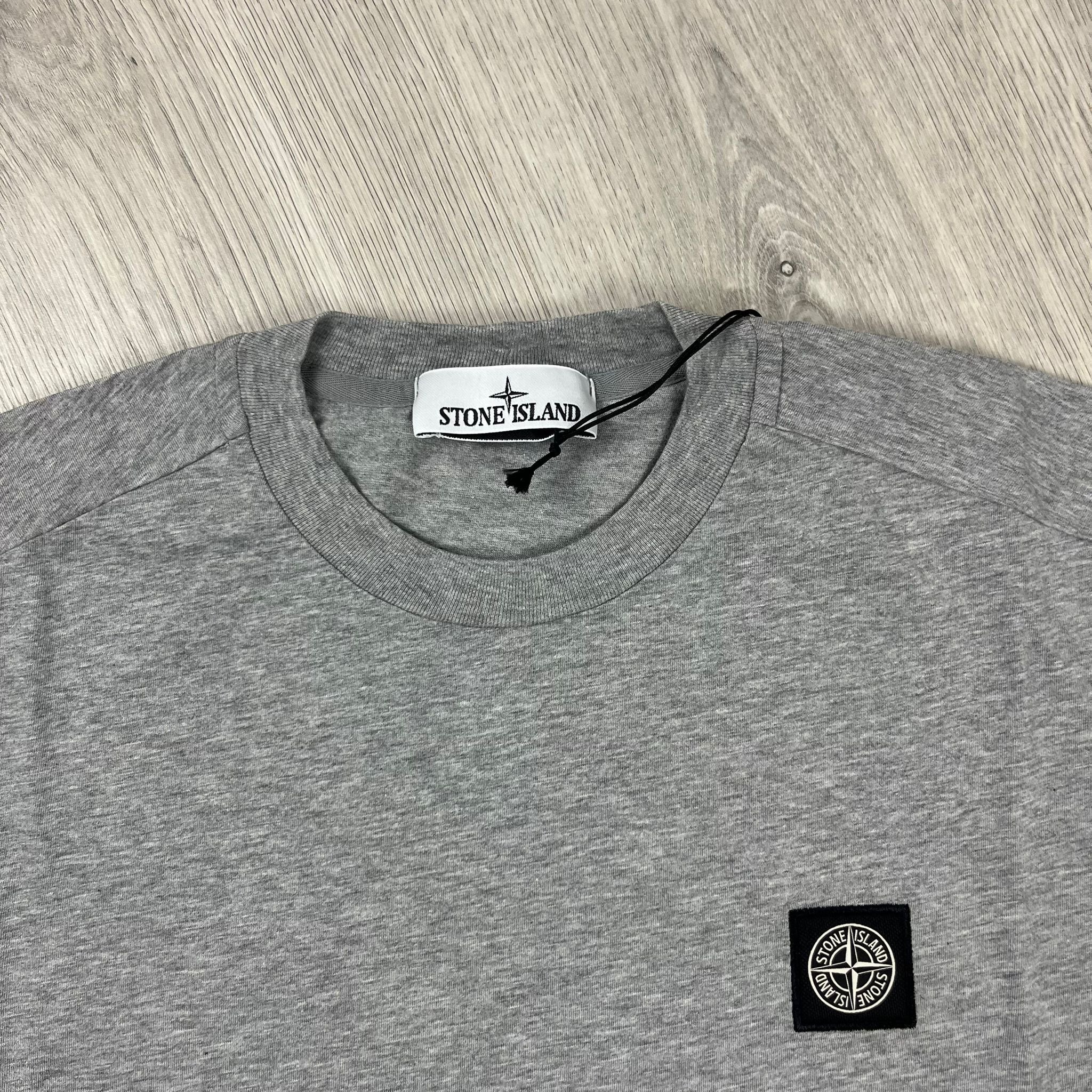 Stone Island Patch T-Shirt - Grey