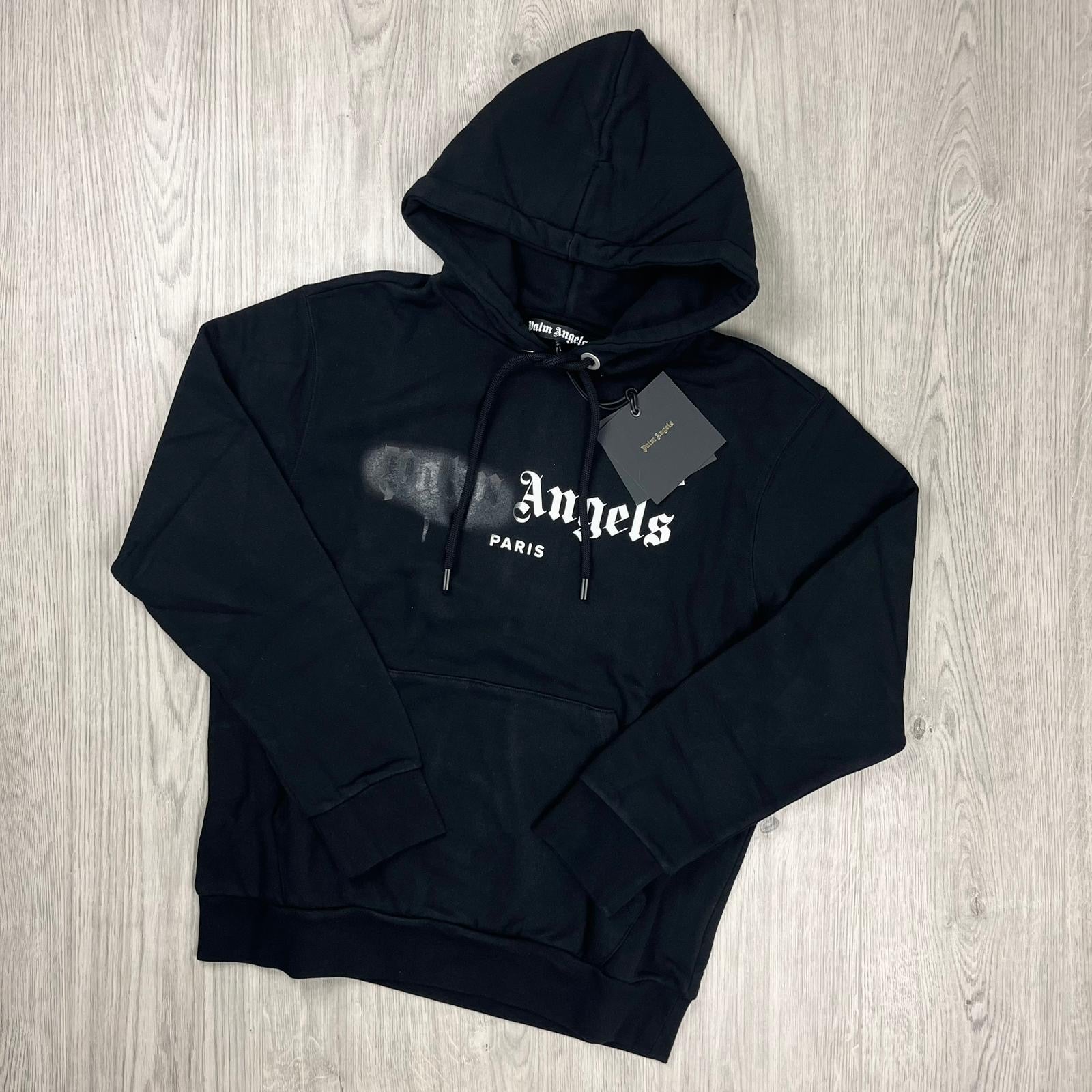 Palm Angels Spray Hoodie - Black