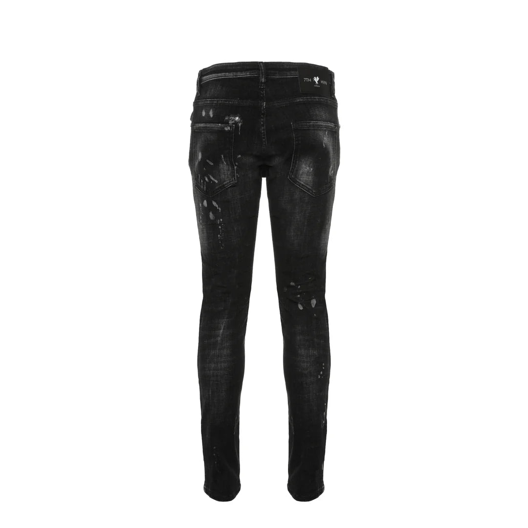 7TH HVN Slim Jeans - Black