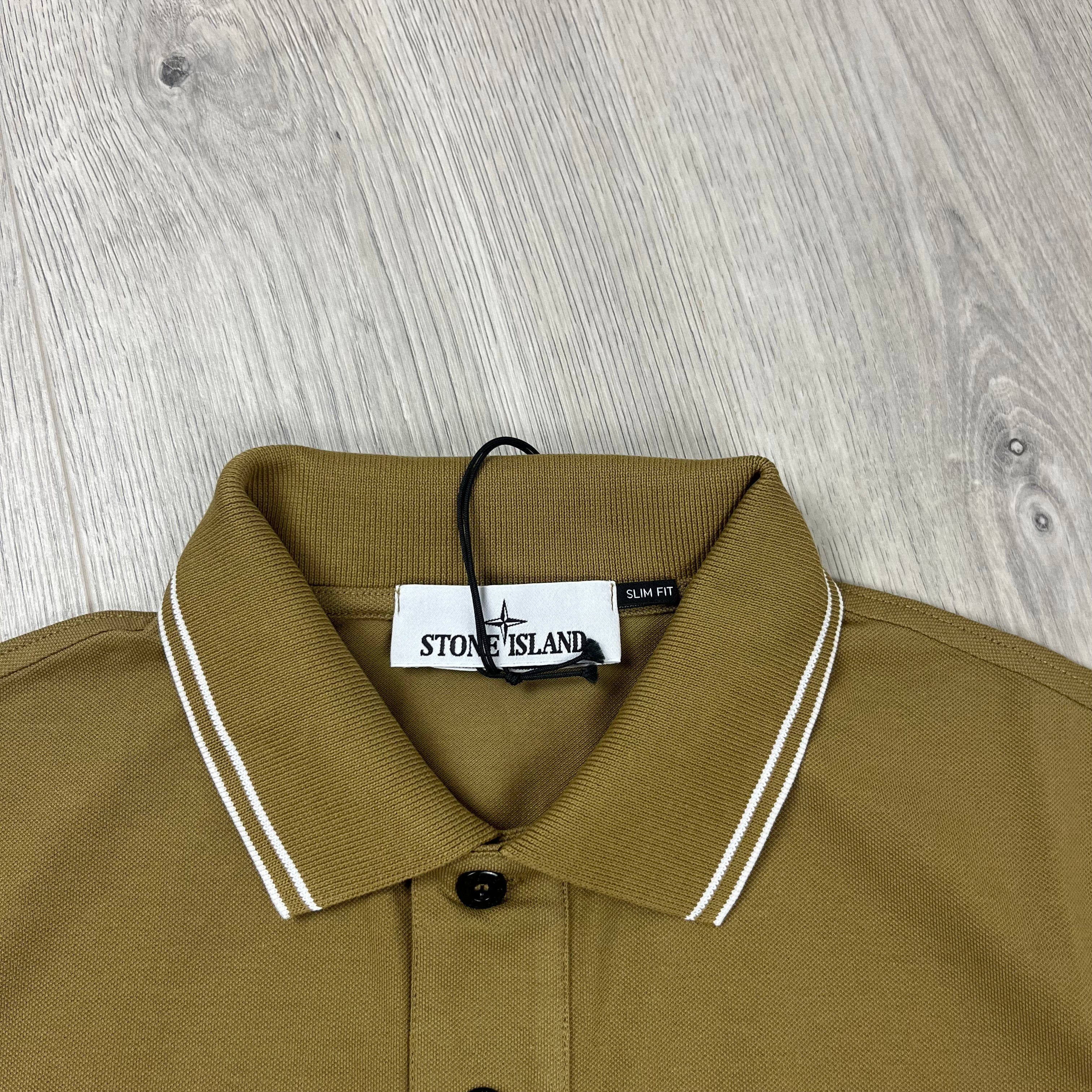 Stone Island Patch Polo Shirt - Beige