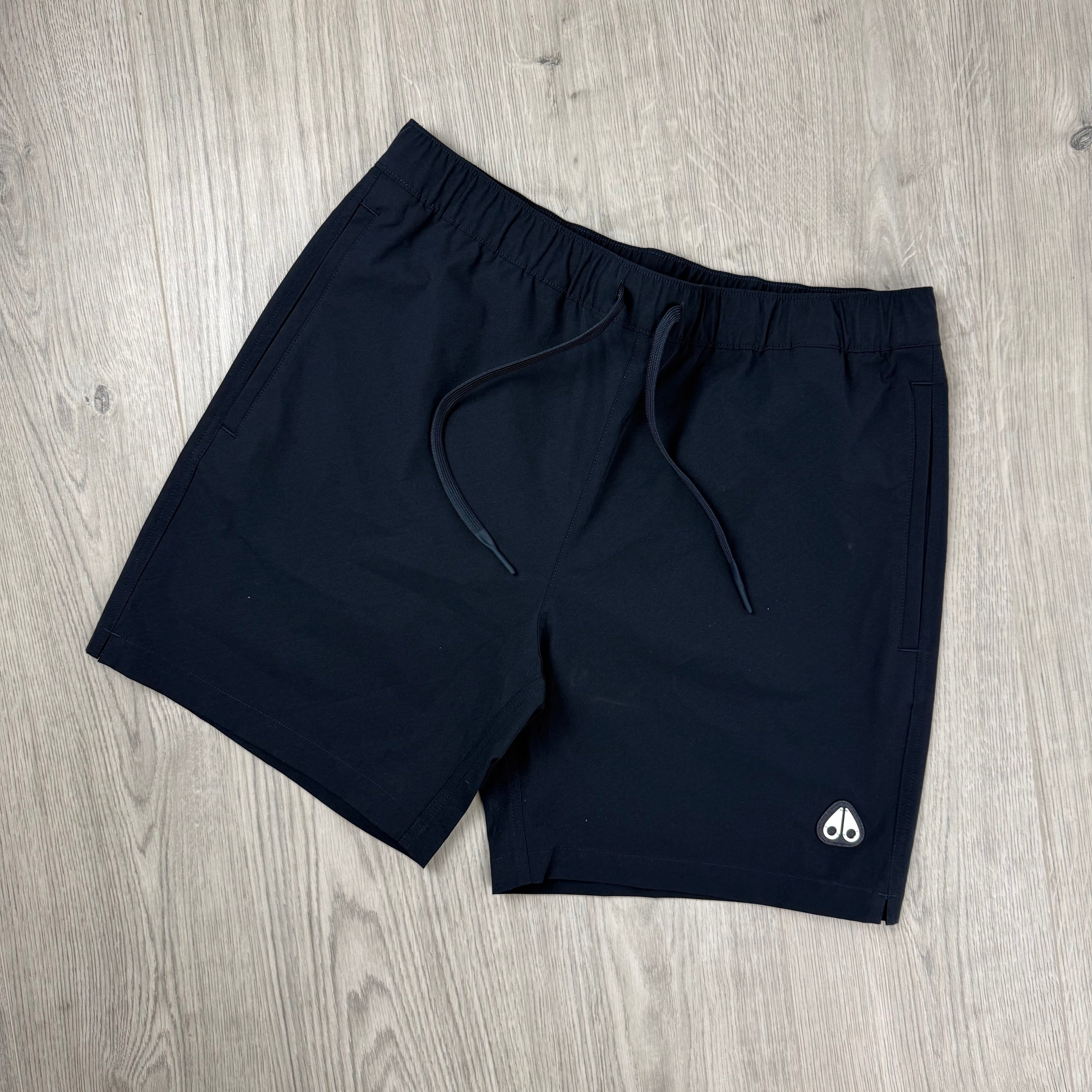 Moose Knuckles 'Logo' Swim Shorts - Navy Blue