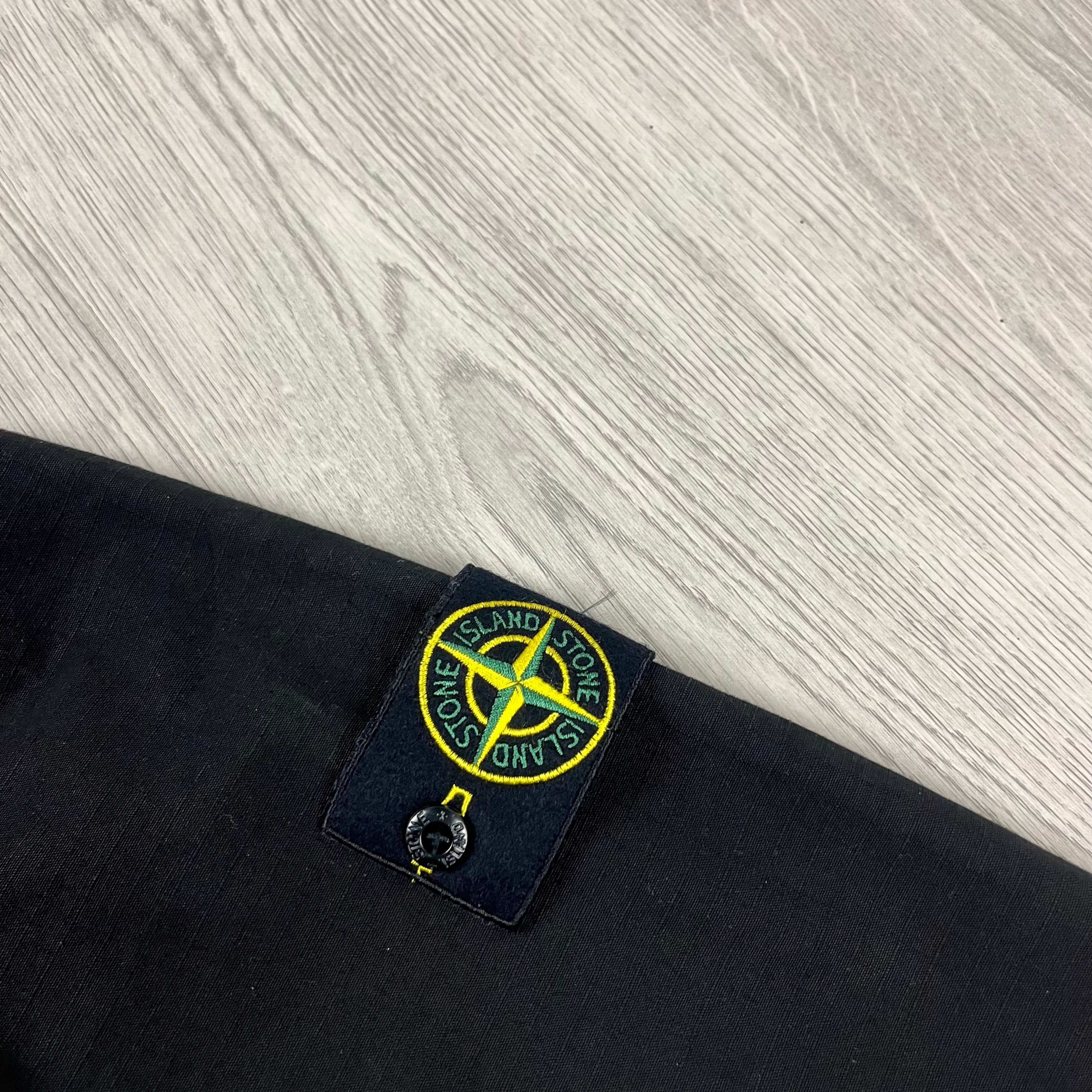 Stone Island Zip Overshirt - Black