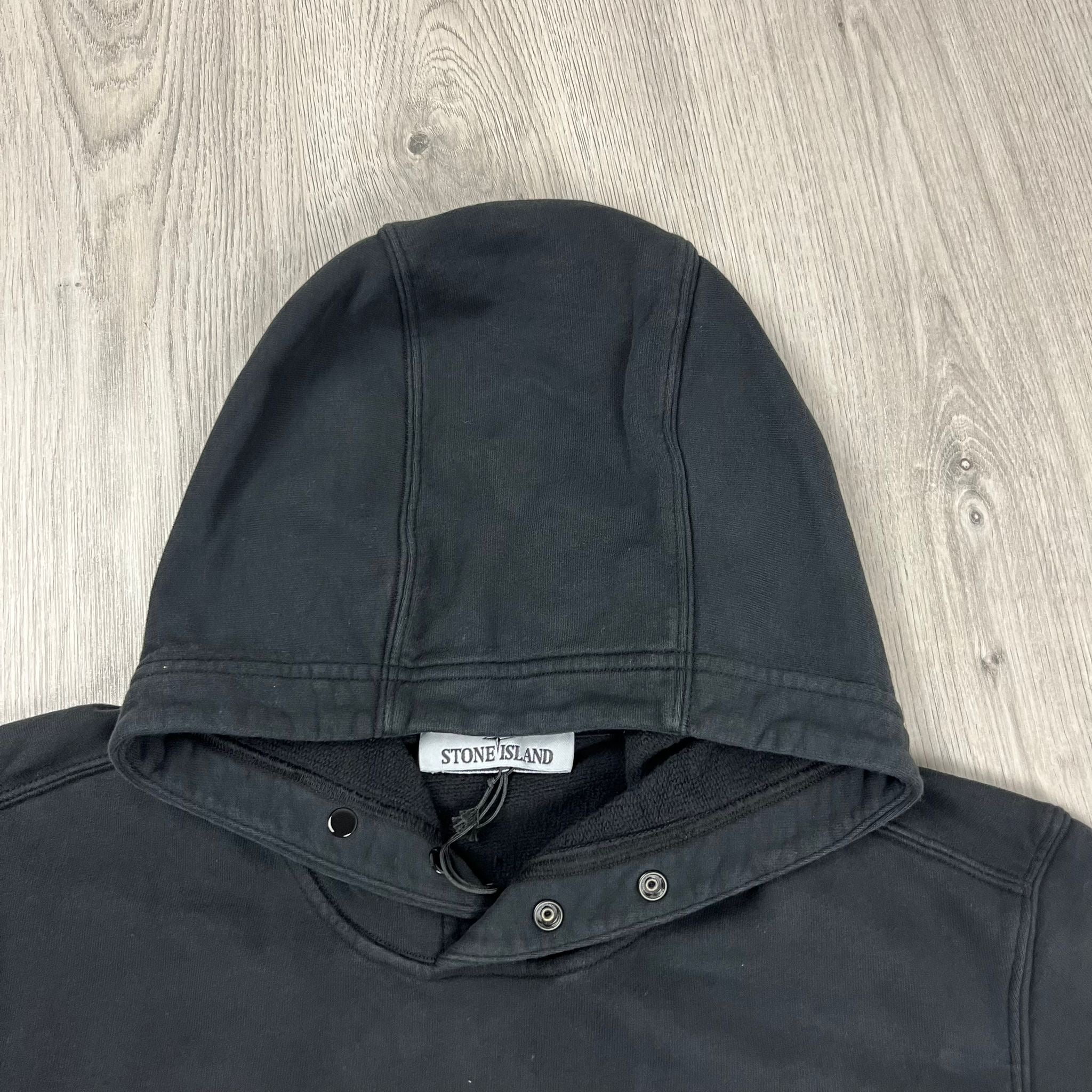 Stone Island Dyed Hoodie - Black