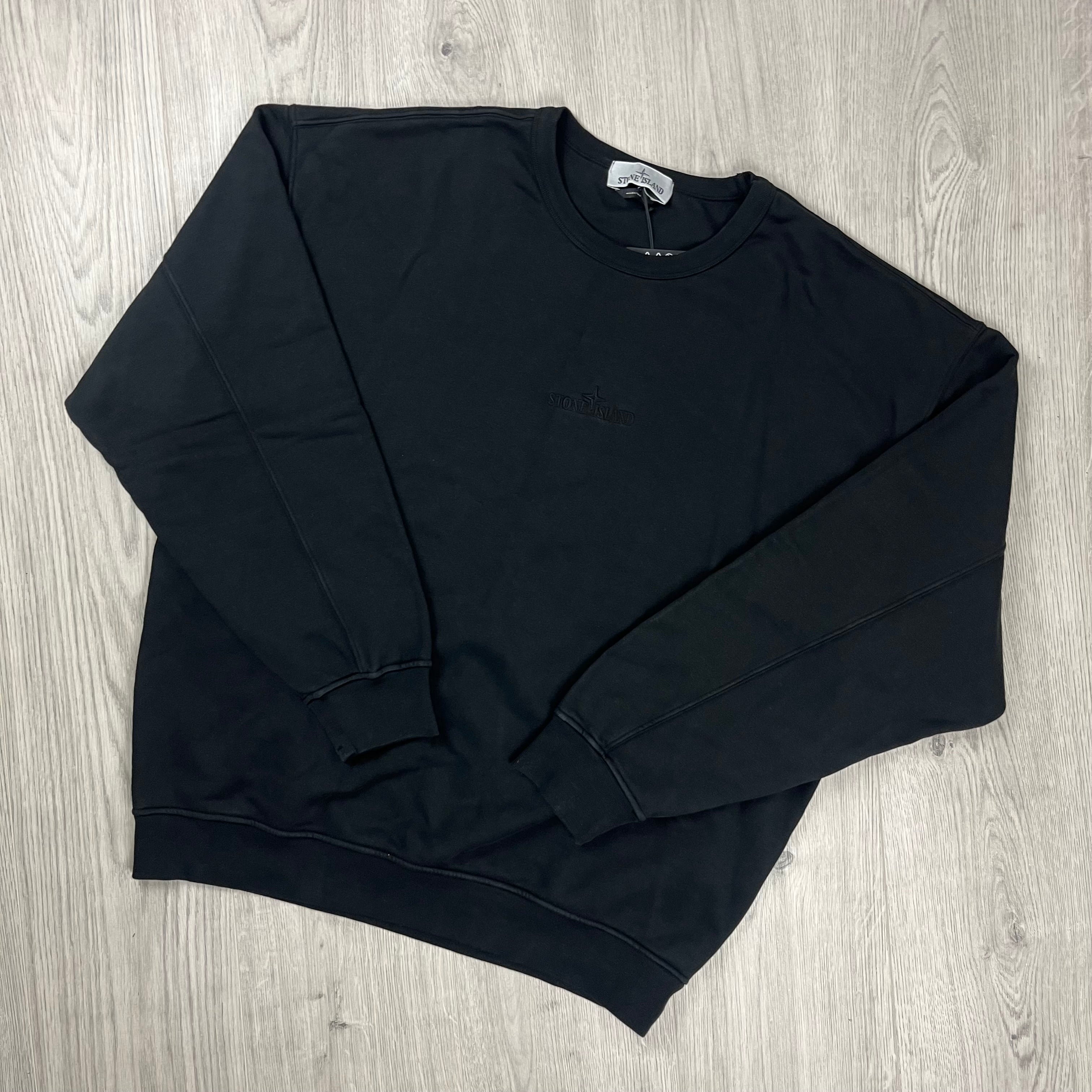 Stone Island Dyed Sweatshirt - Black