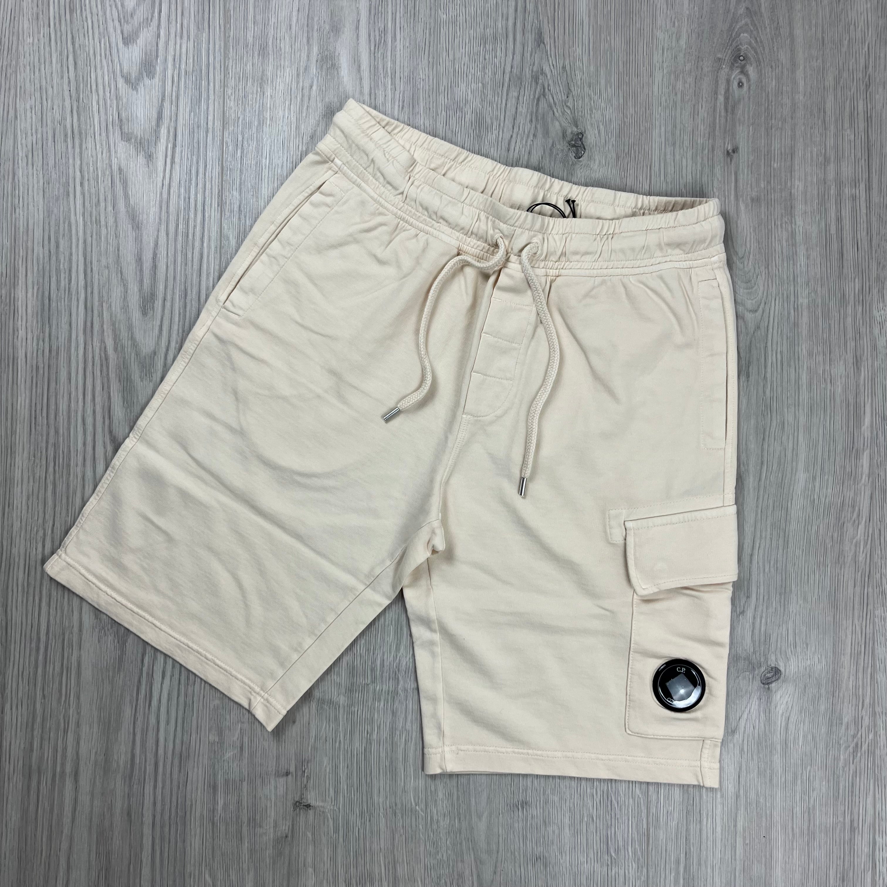 CP Company Jersey Shorts - Pistachio Shell