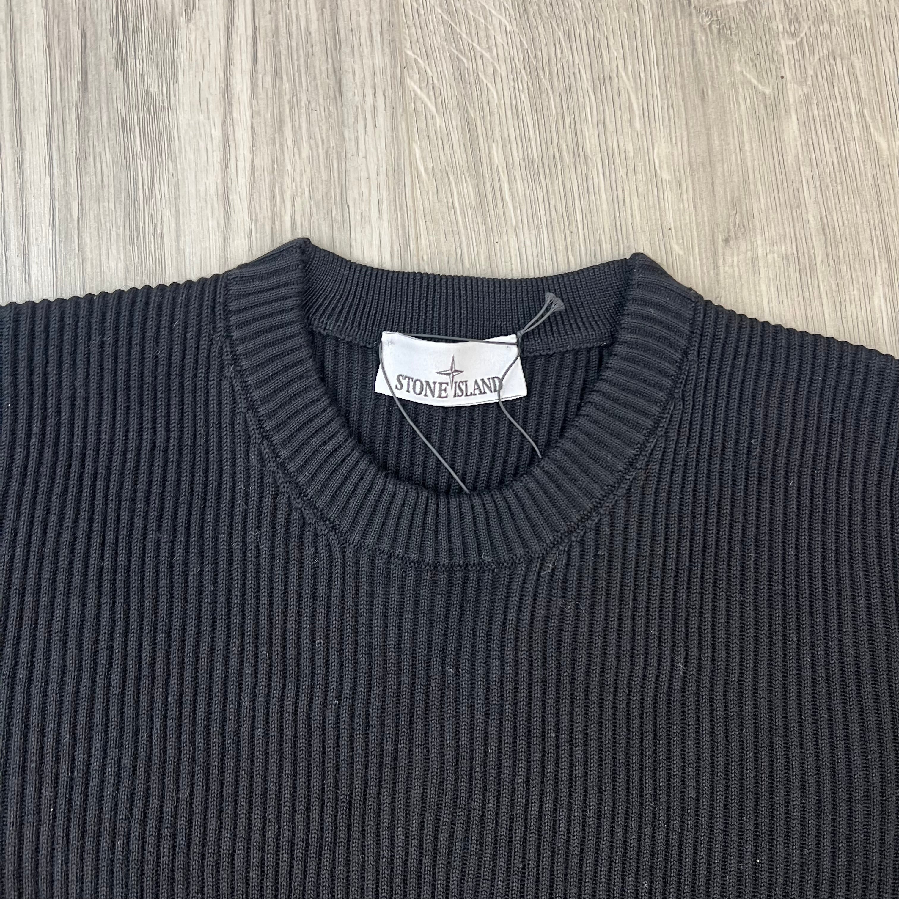 Stone Island Knit Sweatshirt - Black