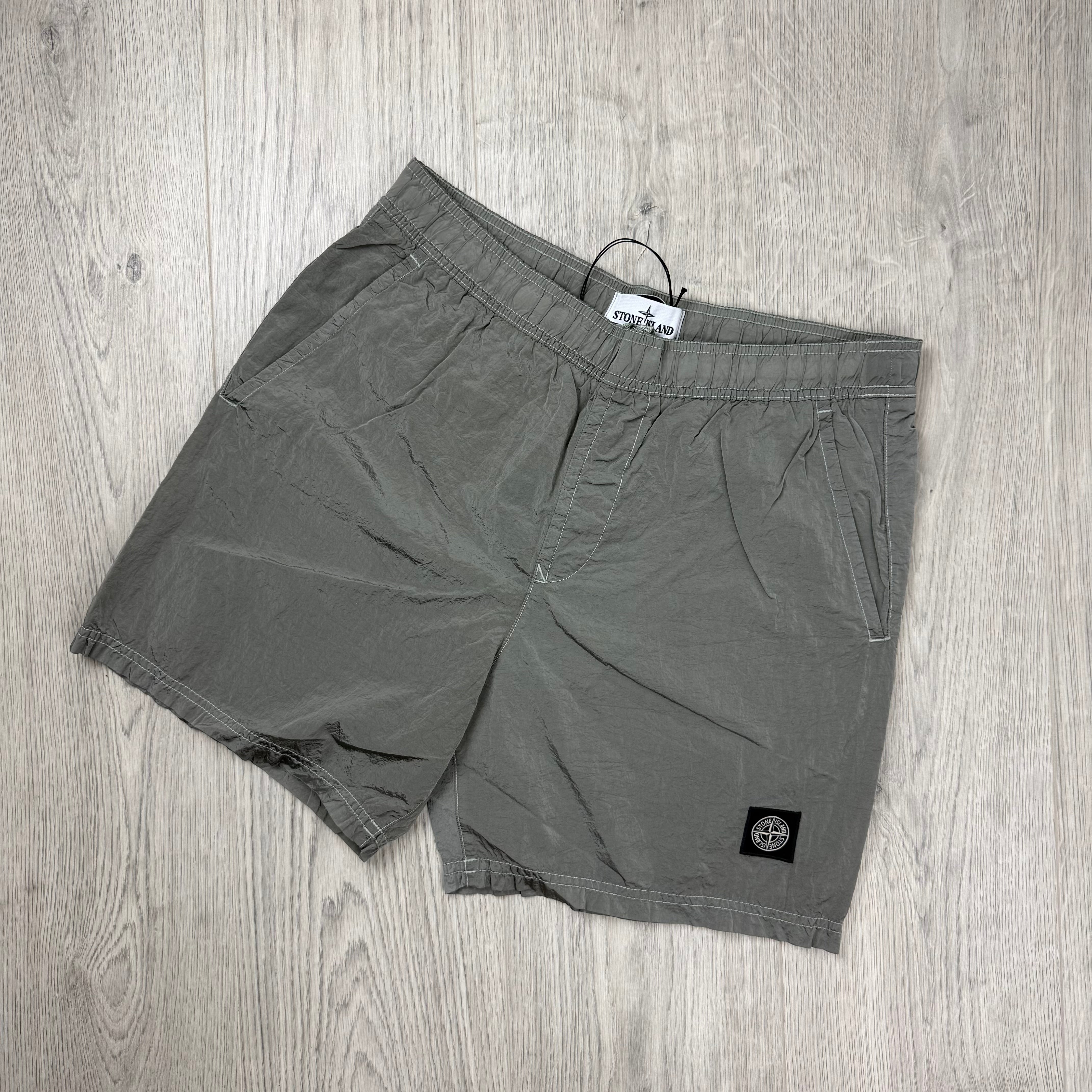 Stone Island Metal Swim Shorts - Pearl Grey