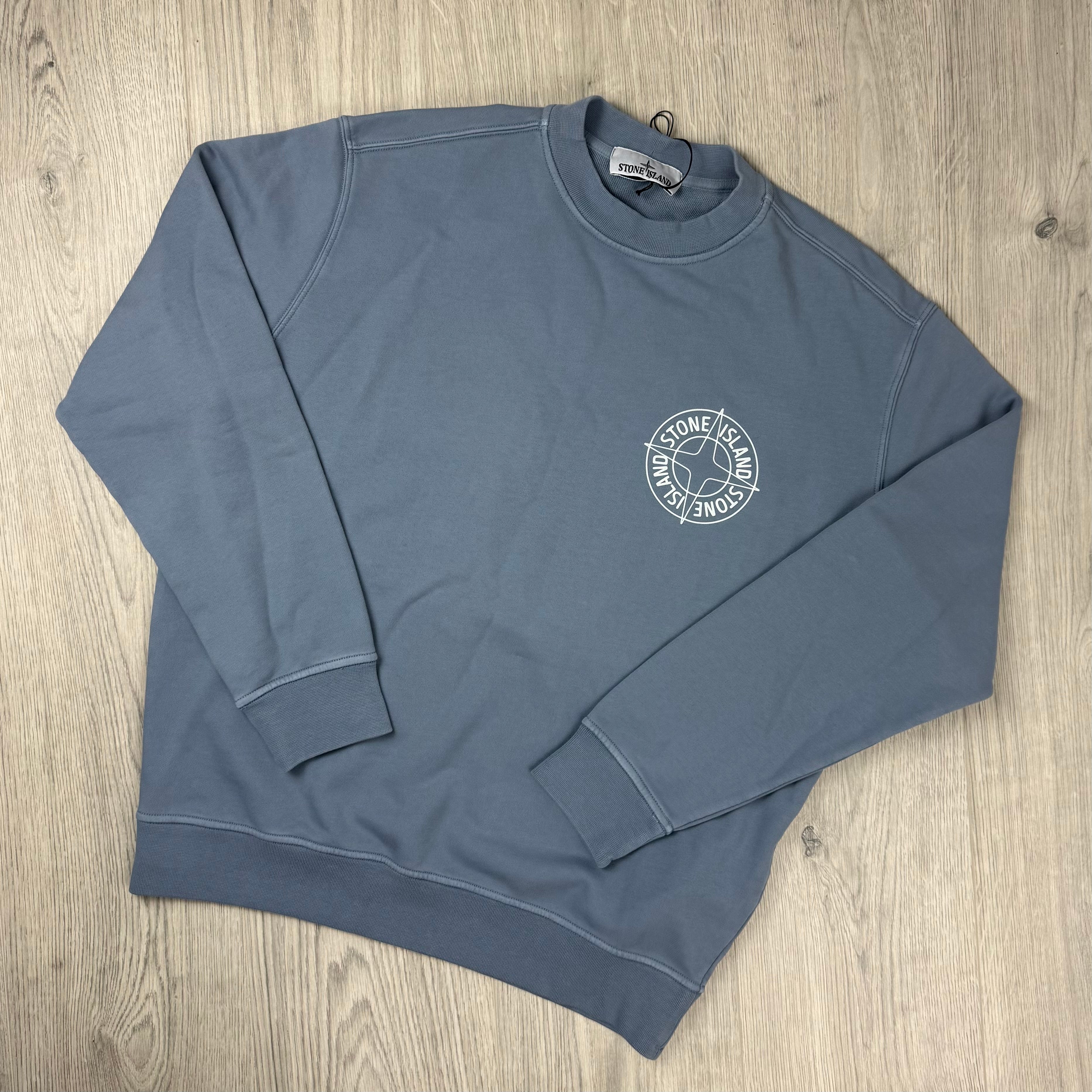 Stone Island Printed Sweatshirt - Avio Blue