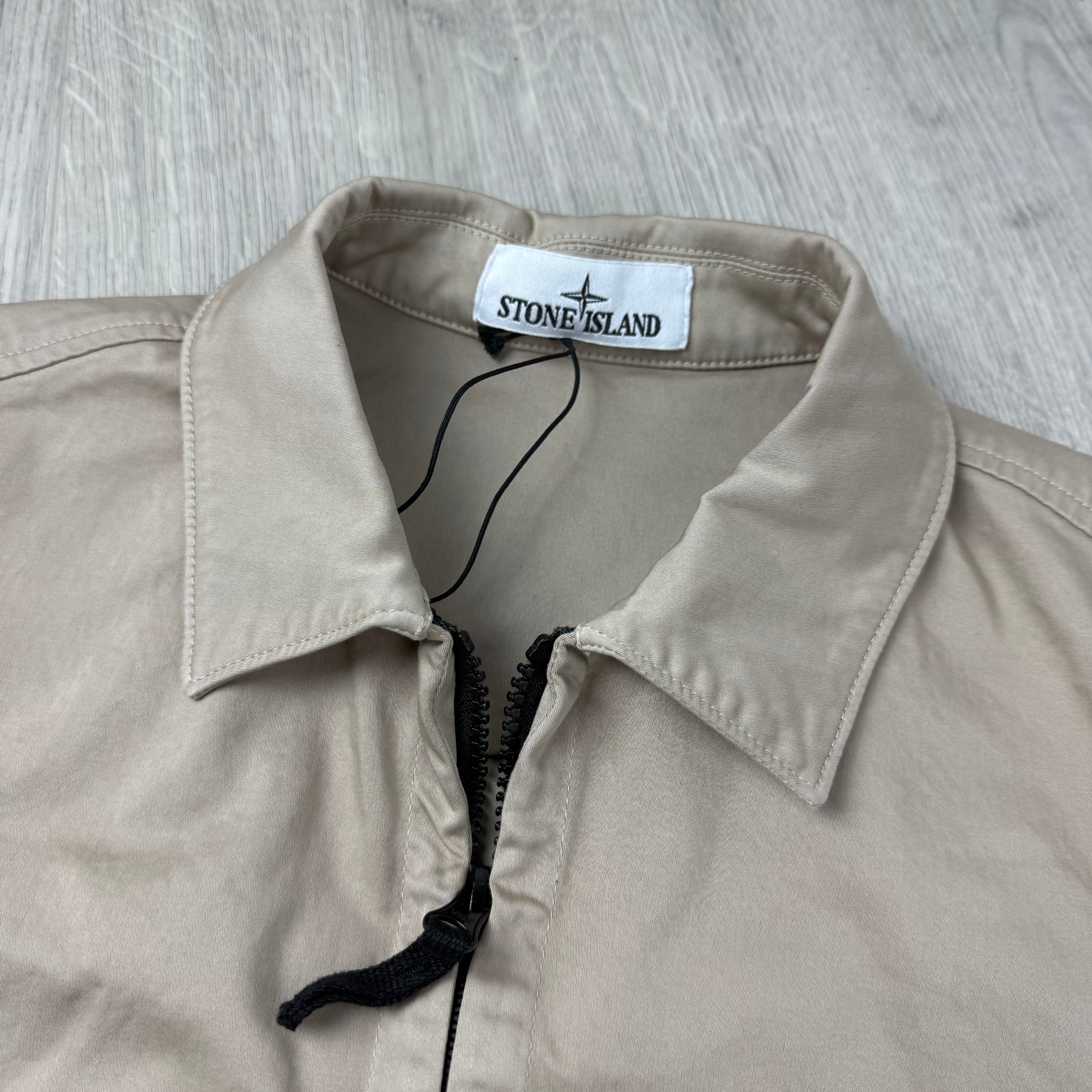 Stone Island Zip Overshirt - Desert