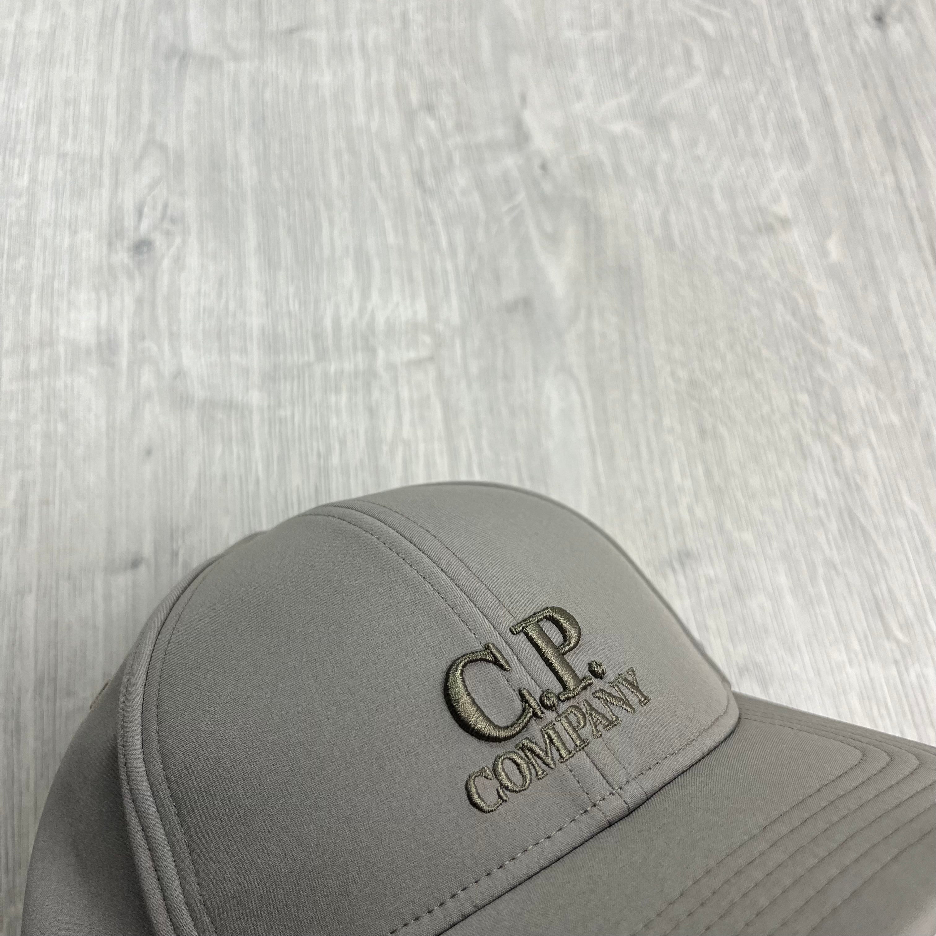 CP Company Shell-R Baseball Cap in Walnut Brown. On sale at Open Attire.