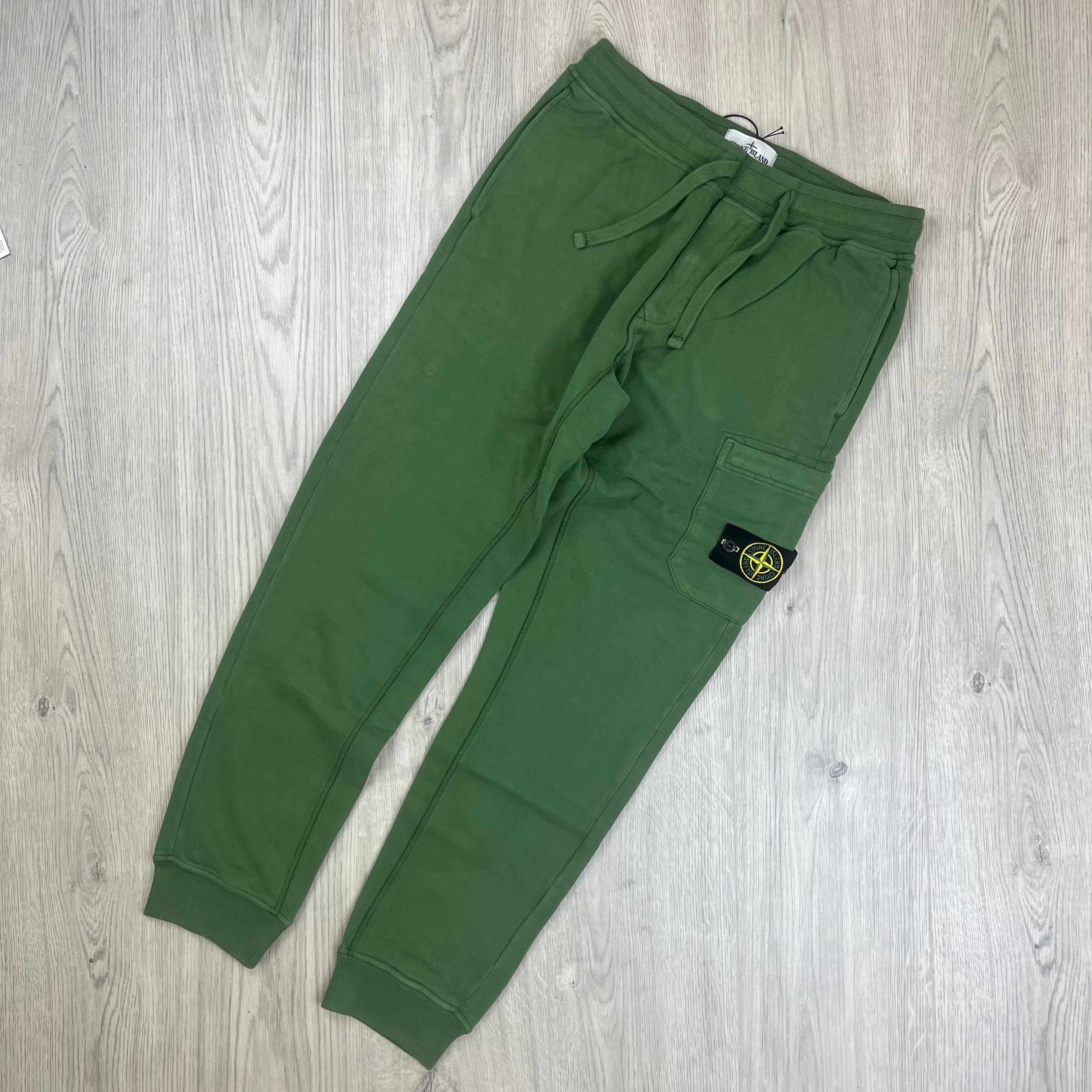 Stone Island Dyed Sweatpants - Olive