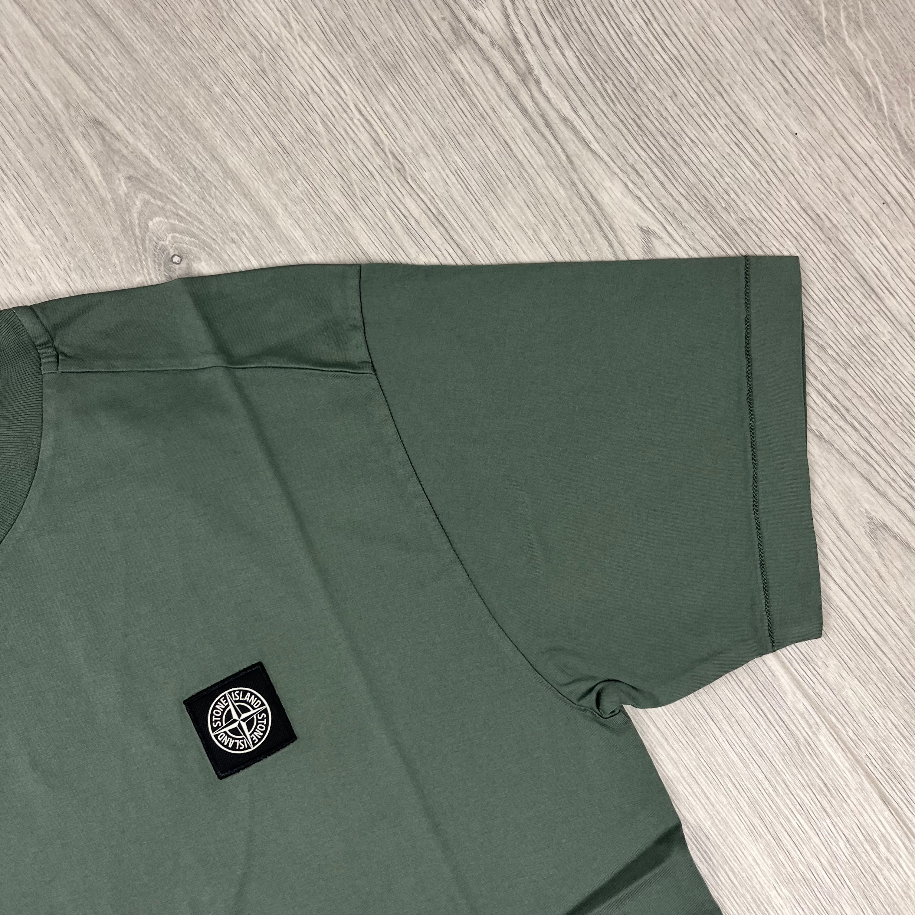 Stone Island Patch T-Shirt - Musk