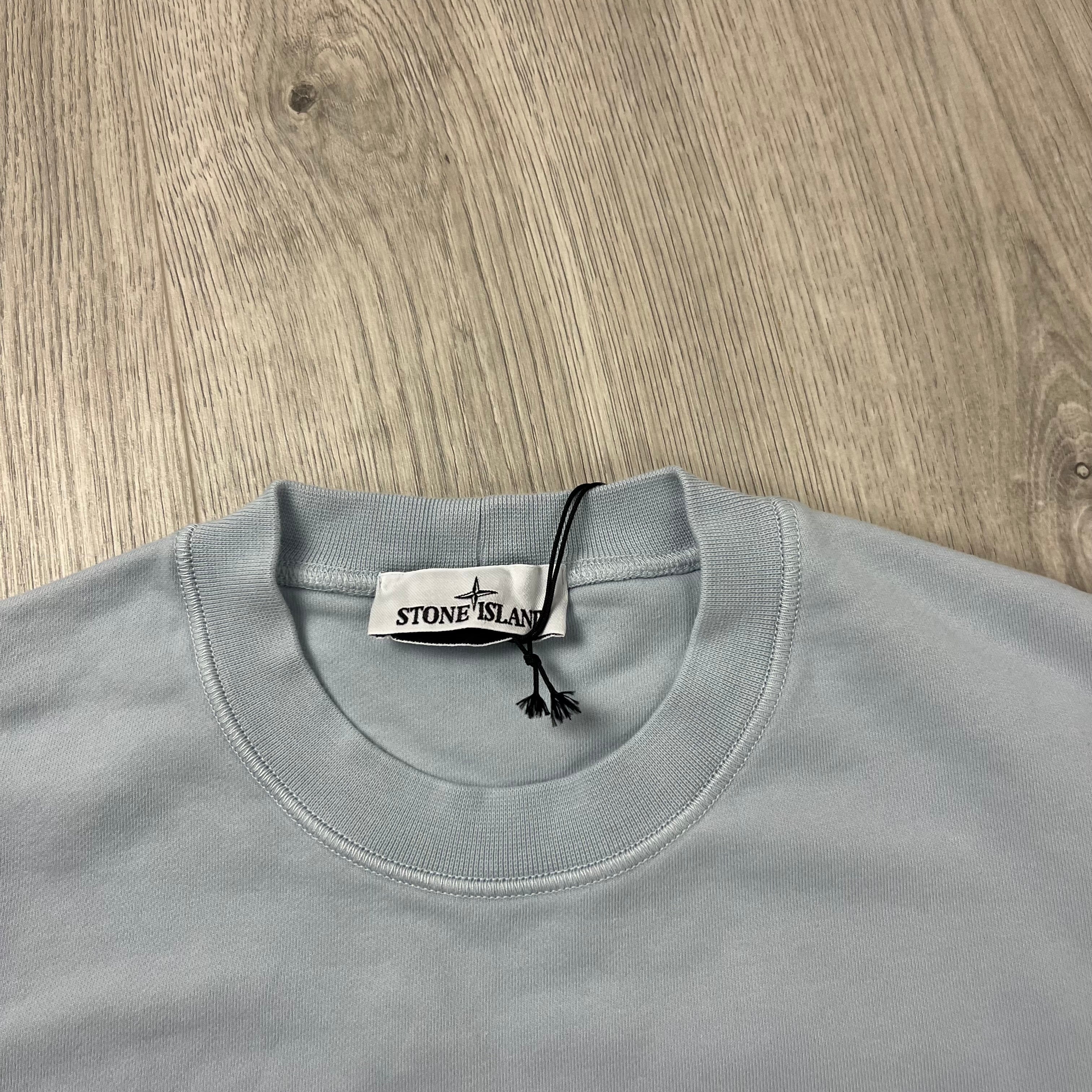 Stone Island Dyed Sweatshirt - Sky Blue