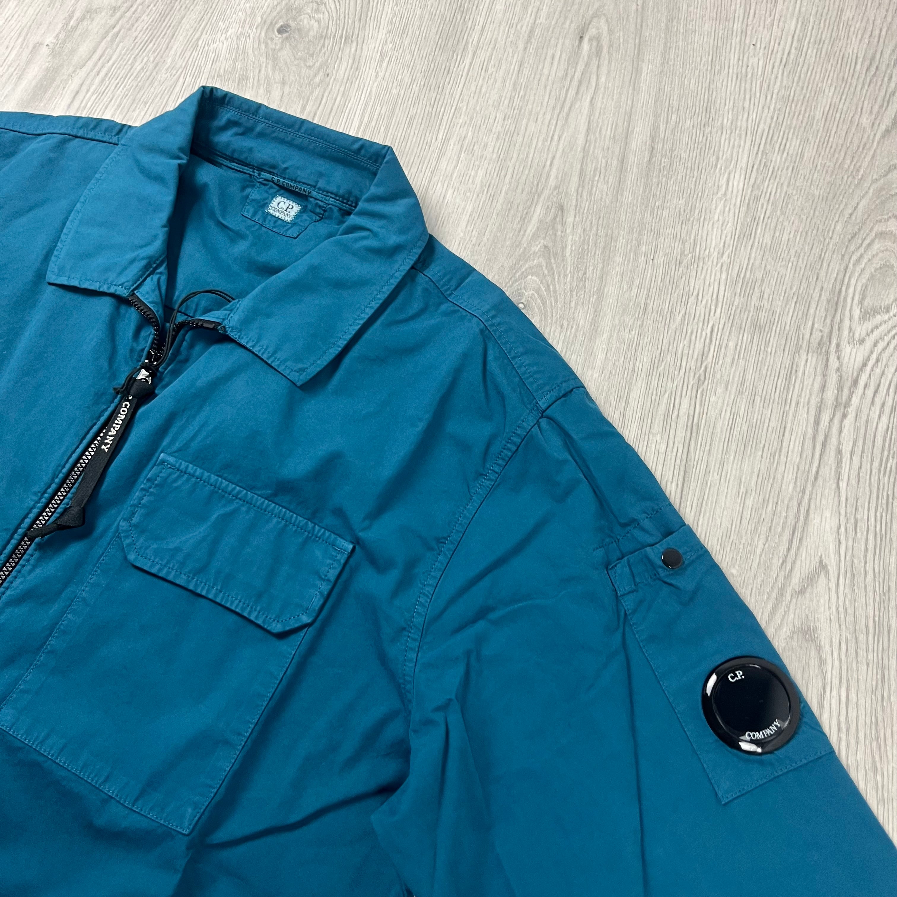 CP Company Zip Overshirt - Ink Blue