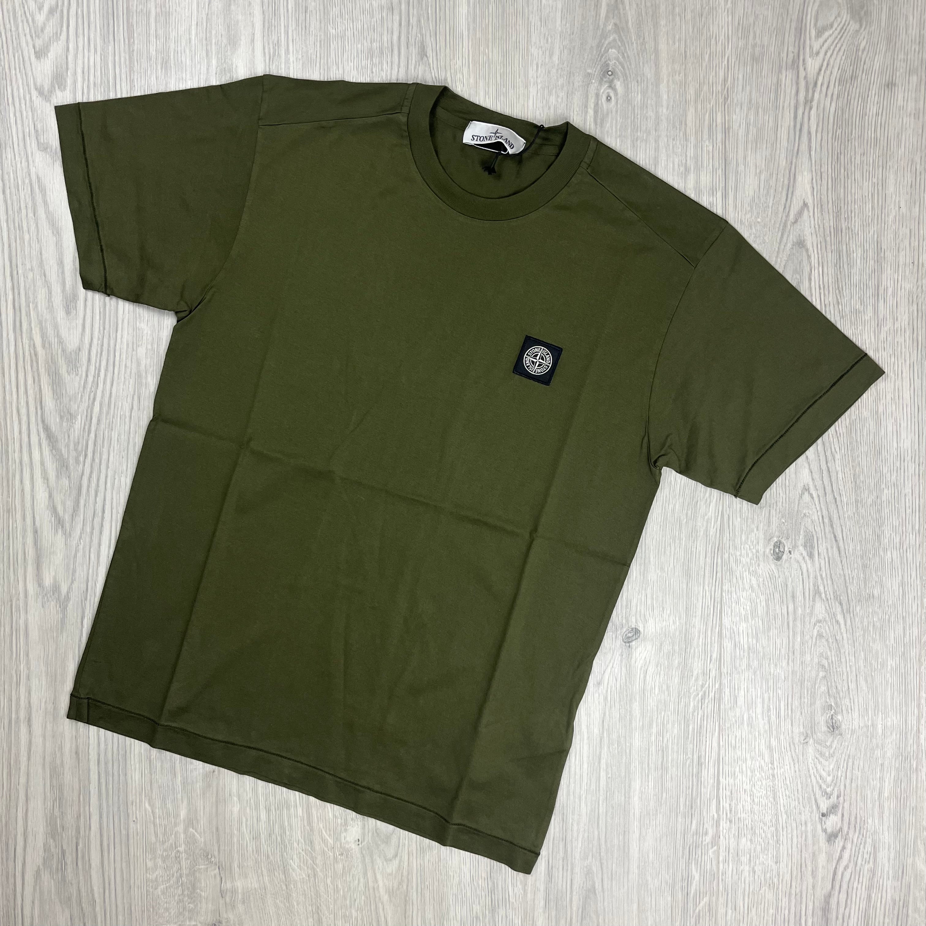 Stone Island Patch T-Shirt - Olive