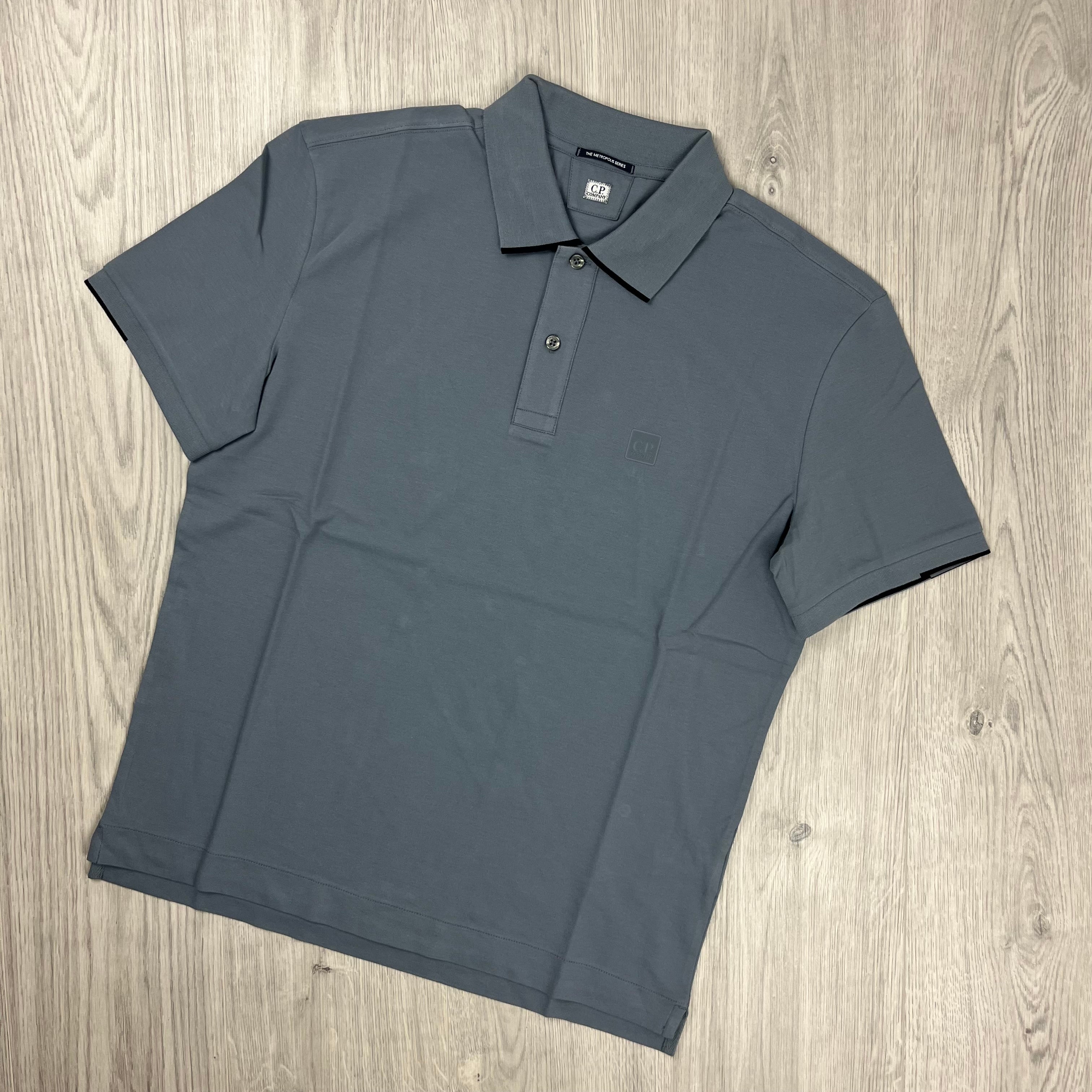 CP Company Metropolis Polo Shirt - Grey