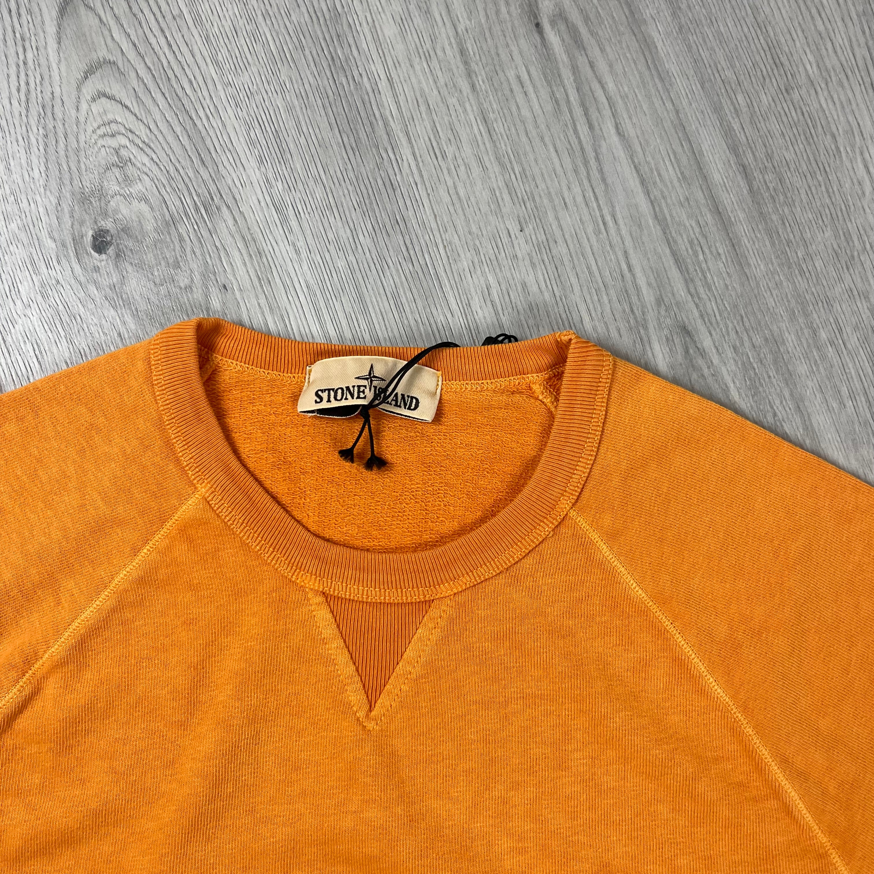 Stone Island Dyed Sweatshirt - Orange